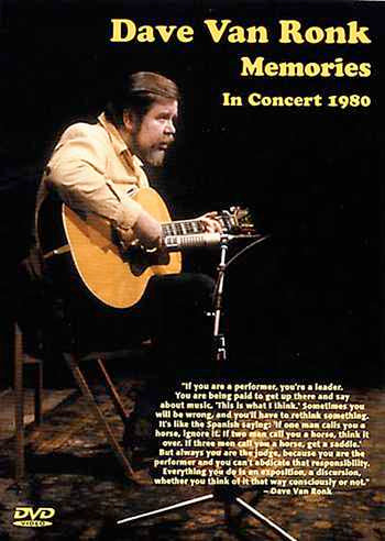Vestapol, DVD - Dave Van Ronk: Memories -- In Concert 1980