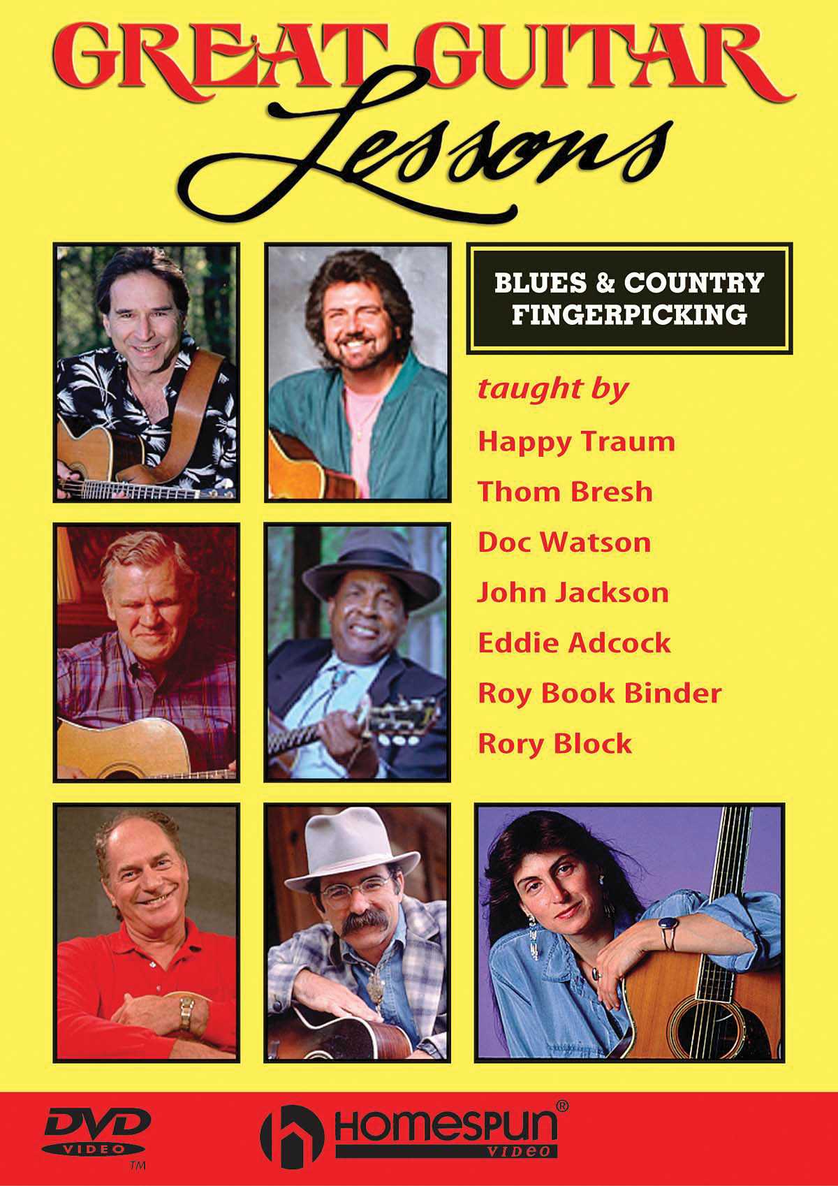 Homespun, DVD - Great Guitar Lessons: Blues and Country Fingerpicking