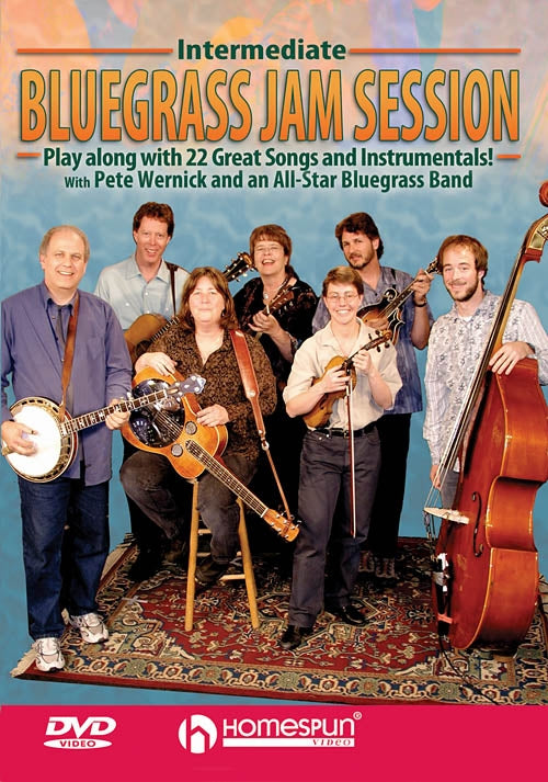 Homespun, DVD - Intermediate Bluegrass Jamming - Play Along with Pete Wernick and an All-Star Bluegrass Band