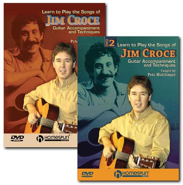 Homespun, DVD - Learn to Play the Songs of Jim Croce: Two DVD Set