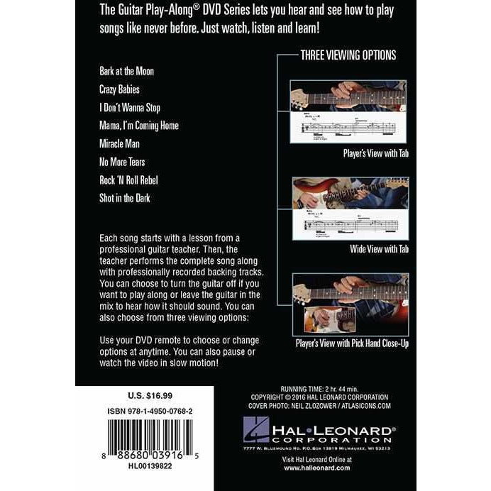 Hal Leonard, DVD - Ozzy Osbourne - Guitar Play-Along DVD Vol. 44