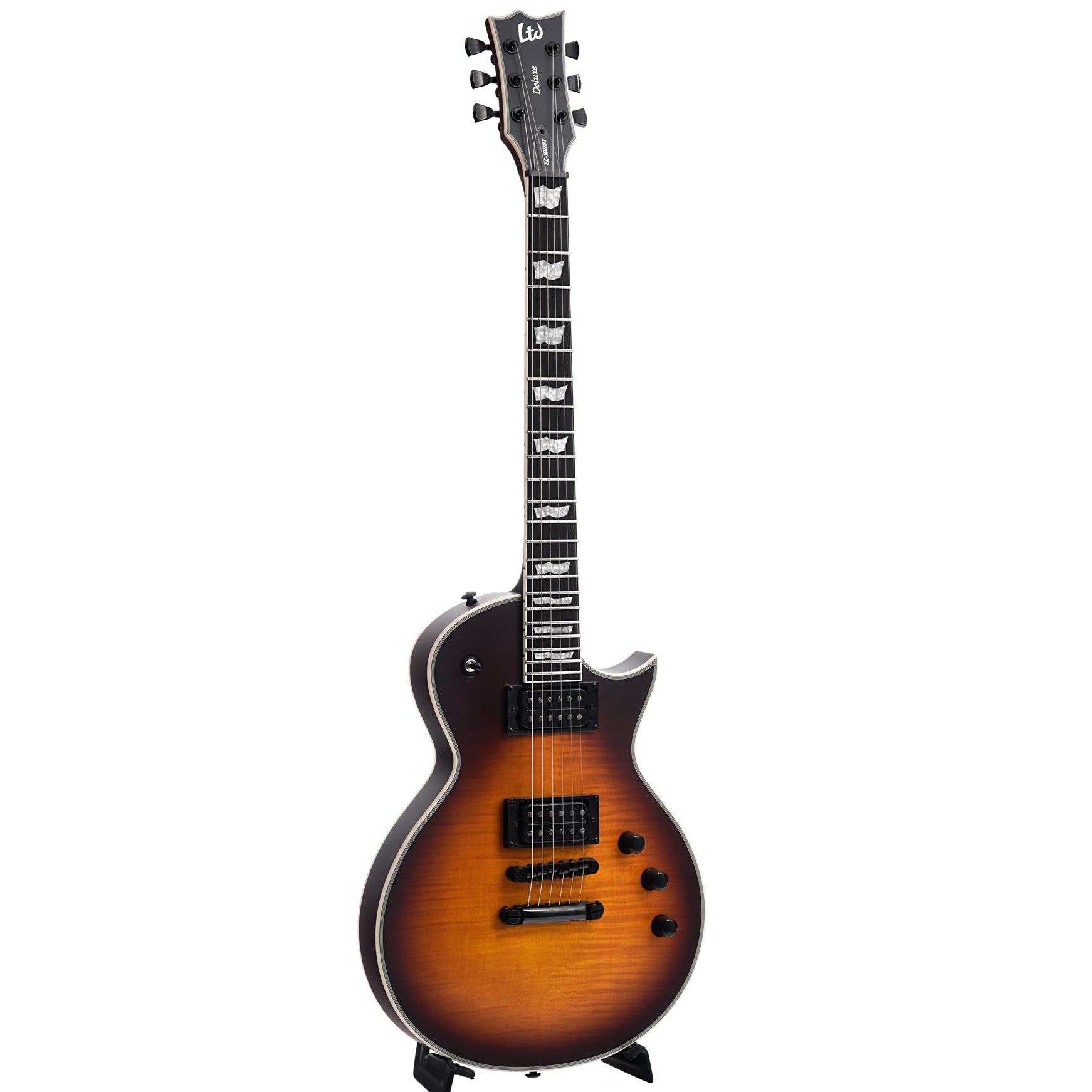 ESP, ESP LTD EC-1000T CTM Full Thickness Electric Guitar, Tobacco Sunburst Satin