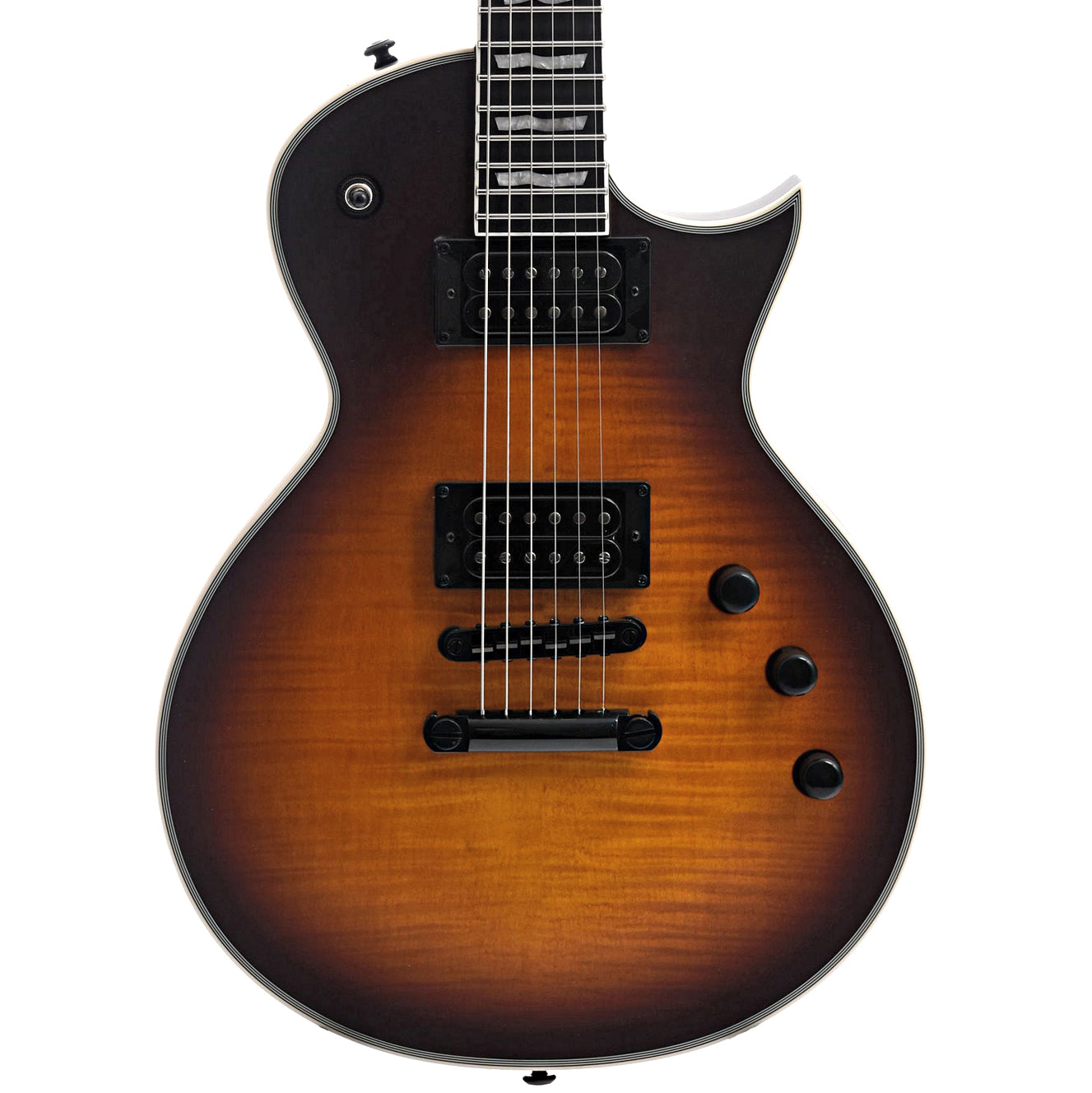 ESP, ESP LTD EC-1000T CTM Full Thickness Electric Guitar, Tobacco Sunburst Satin