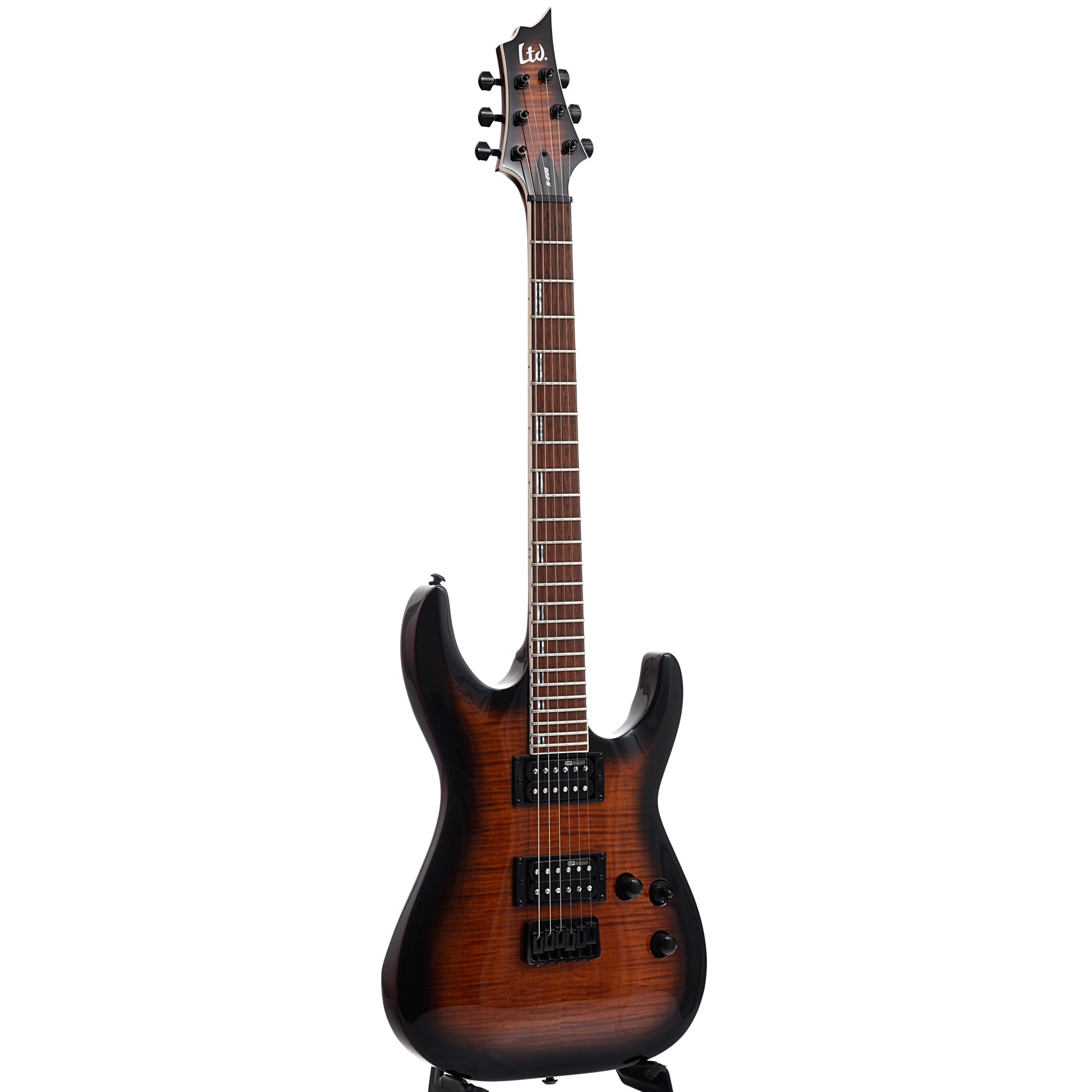 ESP, ESP LTD H-200FM Electric Guitar, Dark Brown Sunburst Finish