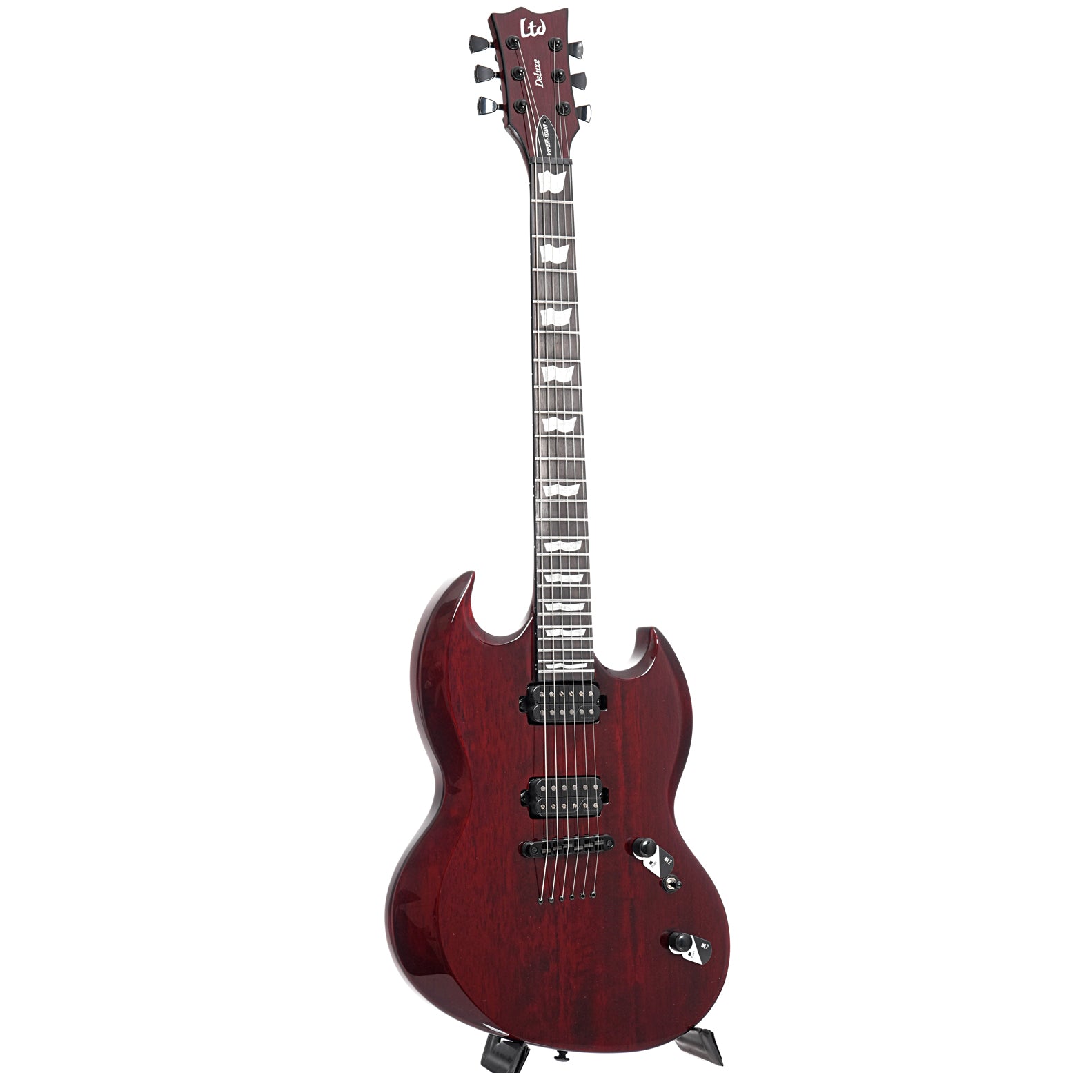 ESP, ESP LTD Viper-1000 Electric Guitar, See Thru Black Cherry