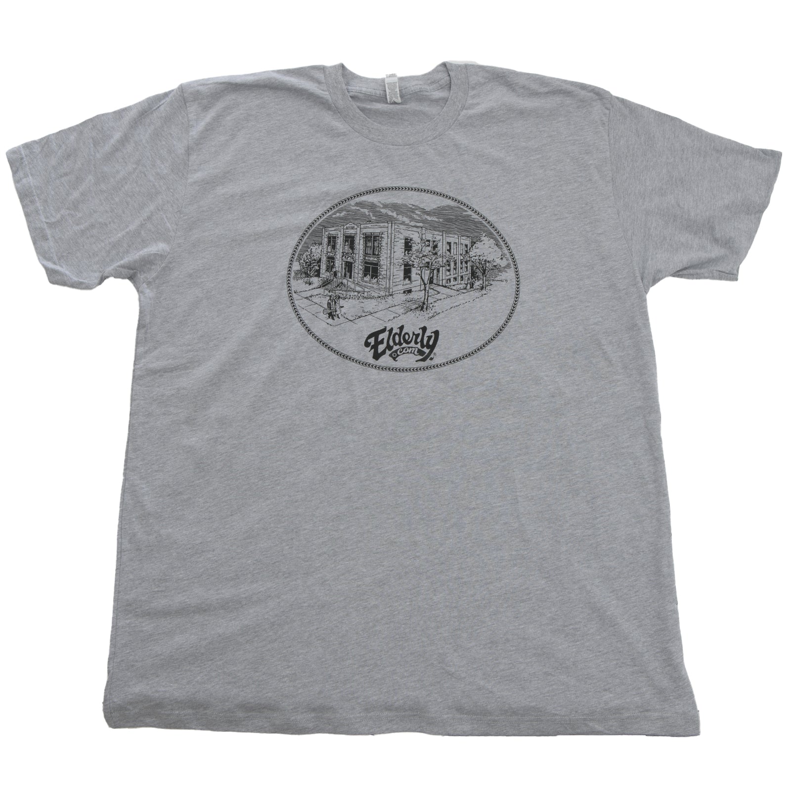 Elderly Instruments, Elderly Instruments Building Shirt, Heathered Grey (Various Sizes)