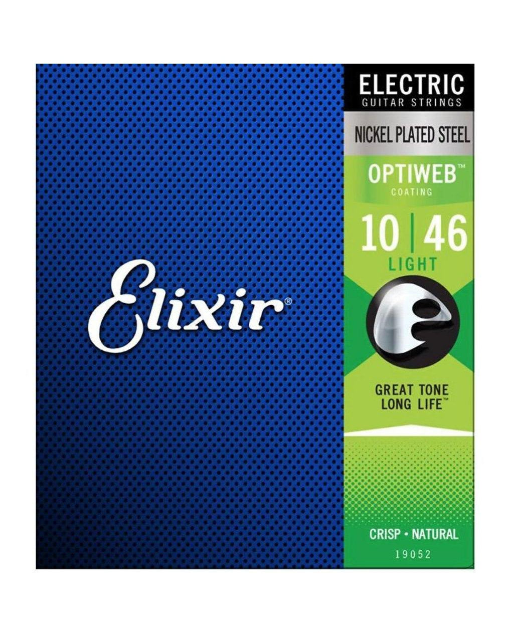 Elixir, Elixir 19052 Optiweb Coated Nickel Plated Steel Light 6-String Electric Guitar Strings