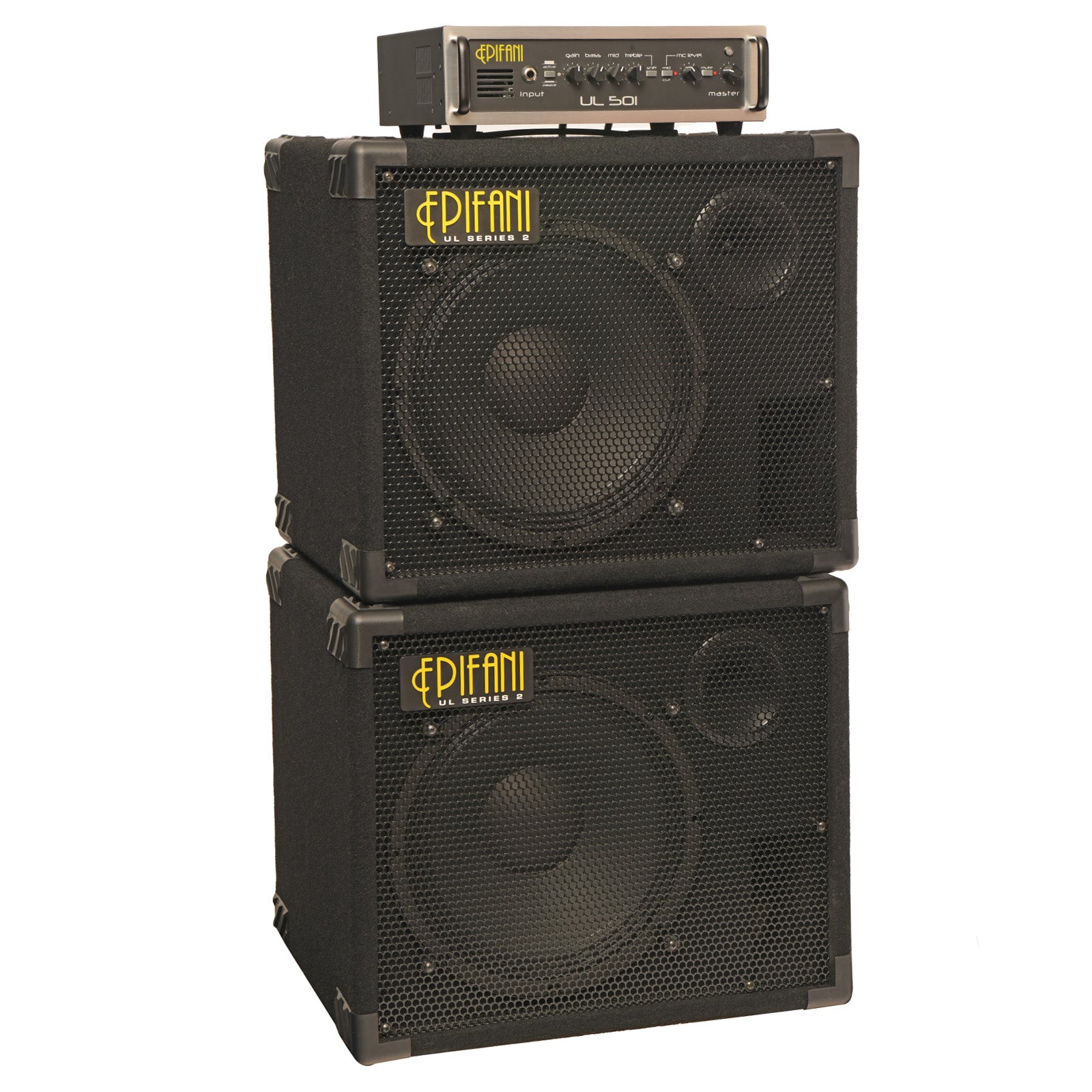 EpiFani, Epifani UL501 Head / with 2 UL2 1x12 Bass Cabs (c.2008)