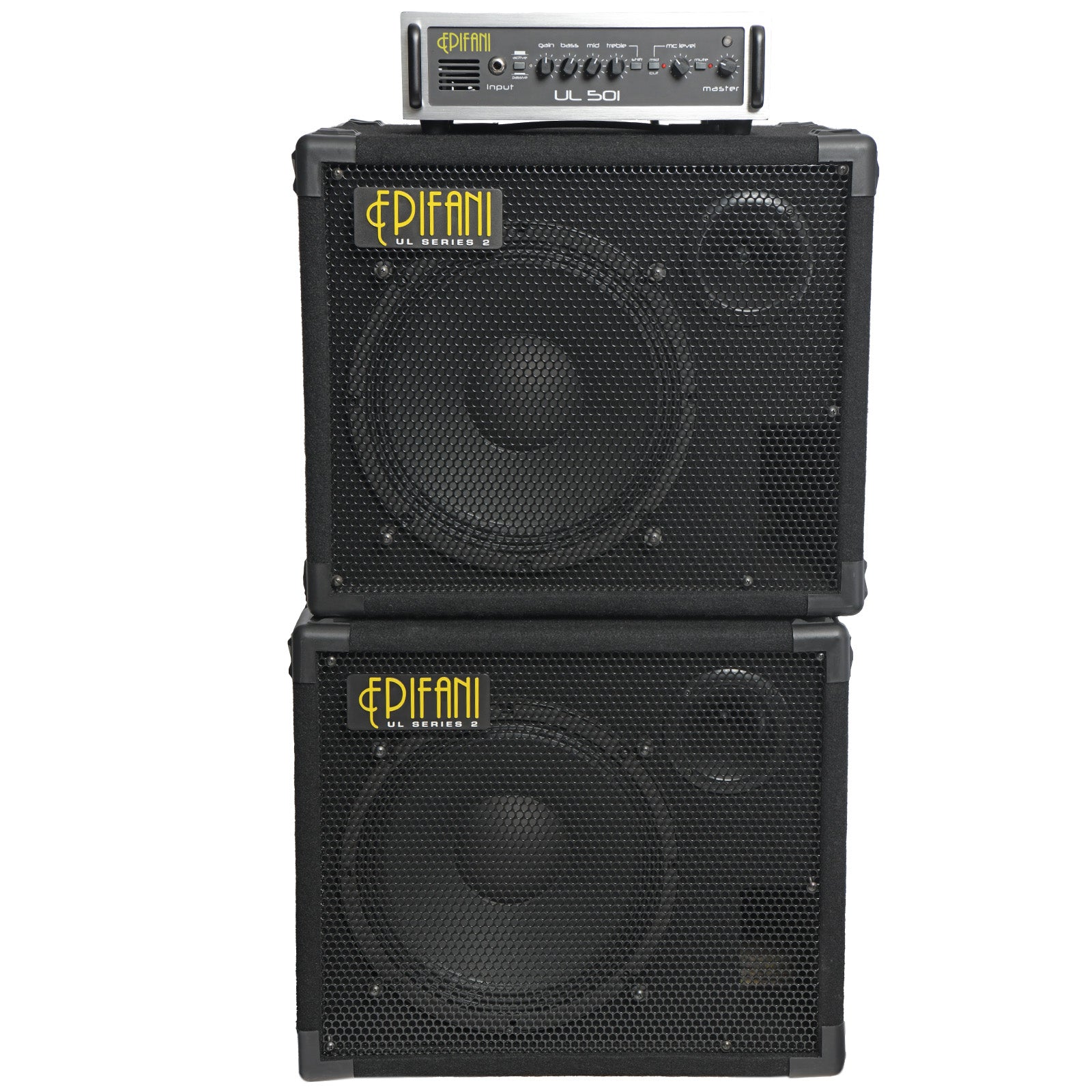 EpiFani, Epifani UL501 Head / with 2 UL2 1x12 Bass Cabs (c.2008)