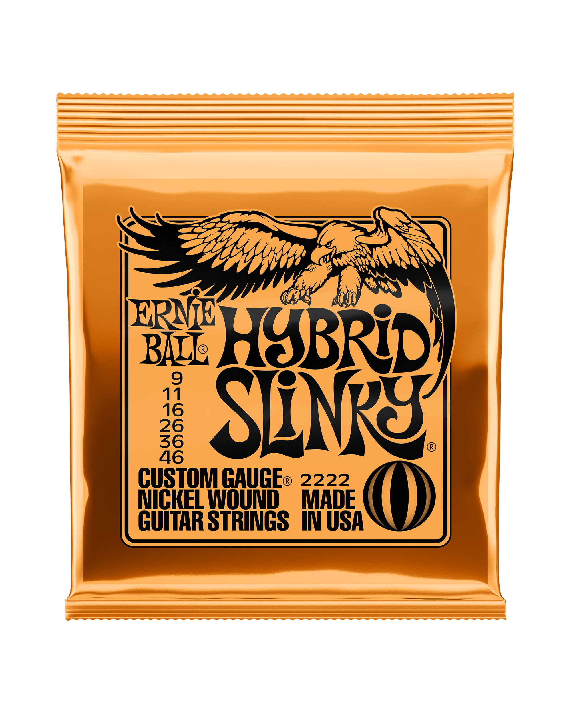 Ernie Ball, Ernie Ball 2222 Nickel Roundwound Hybrid Slinky Light Electric Guitar Strings