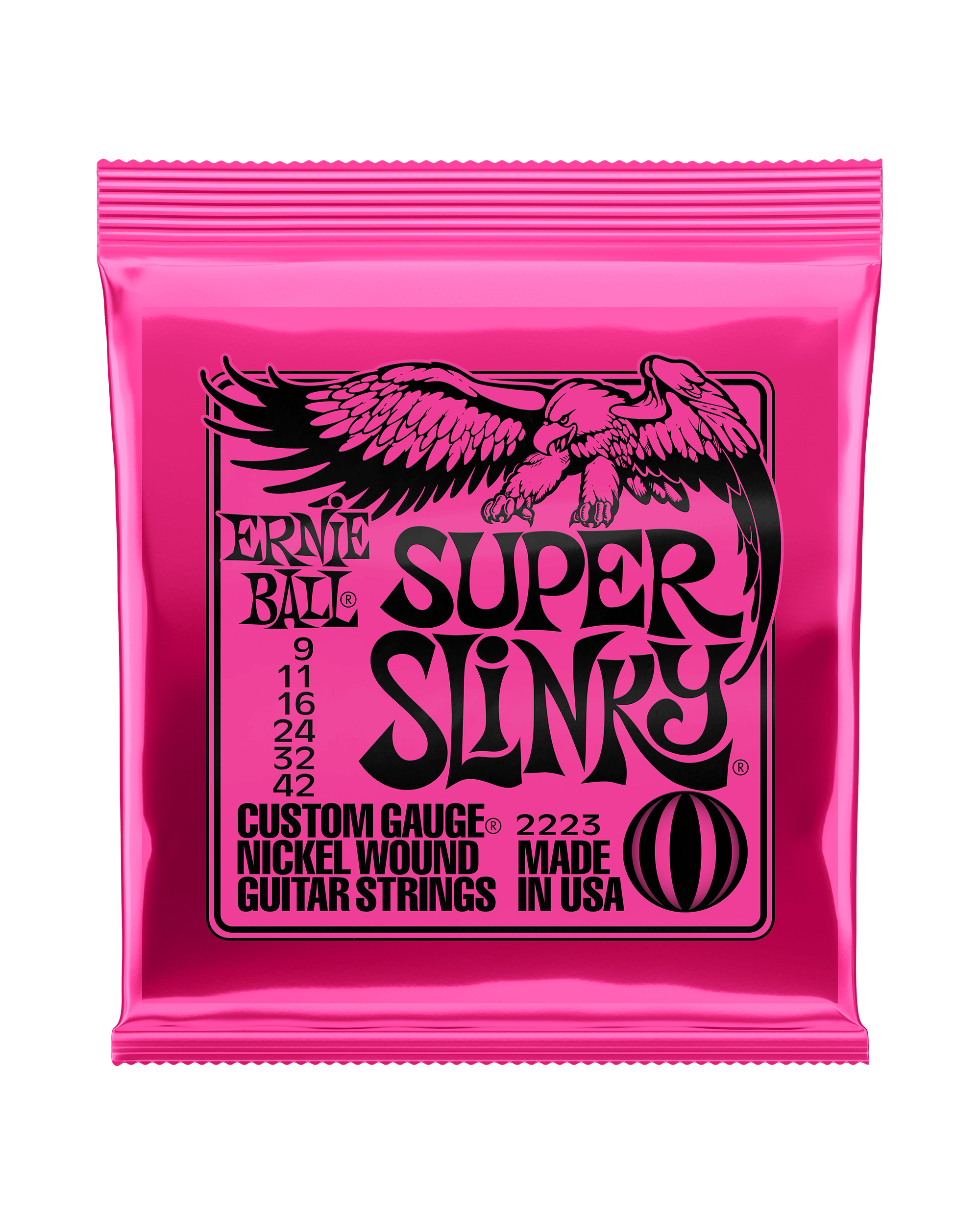 Ernie Ball, Ernie Ball 2223 Nickel Roundwound Super Slinky Light Gauge Electric Guitar Strings