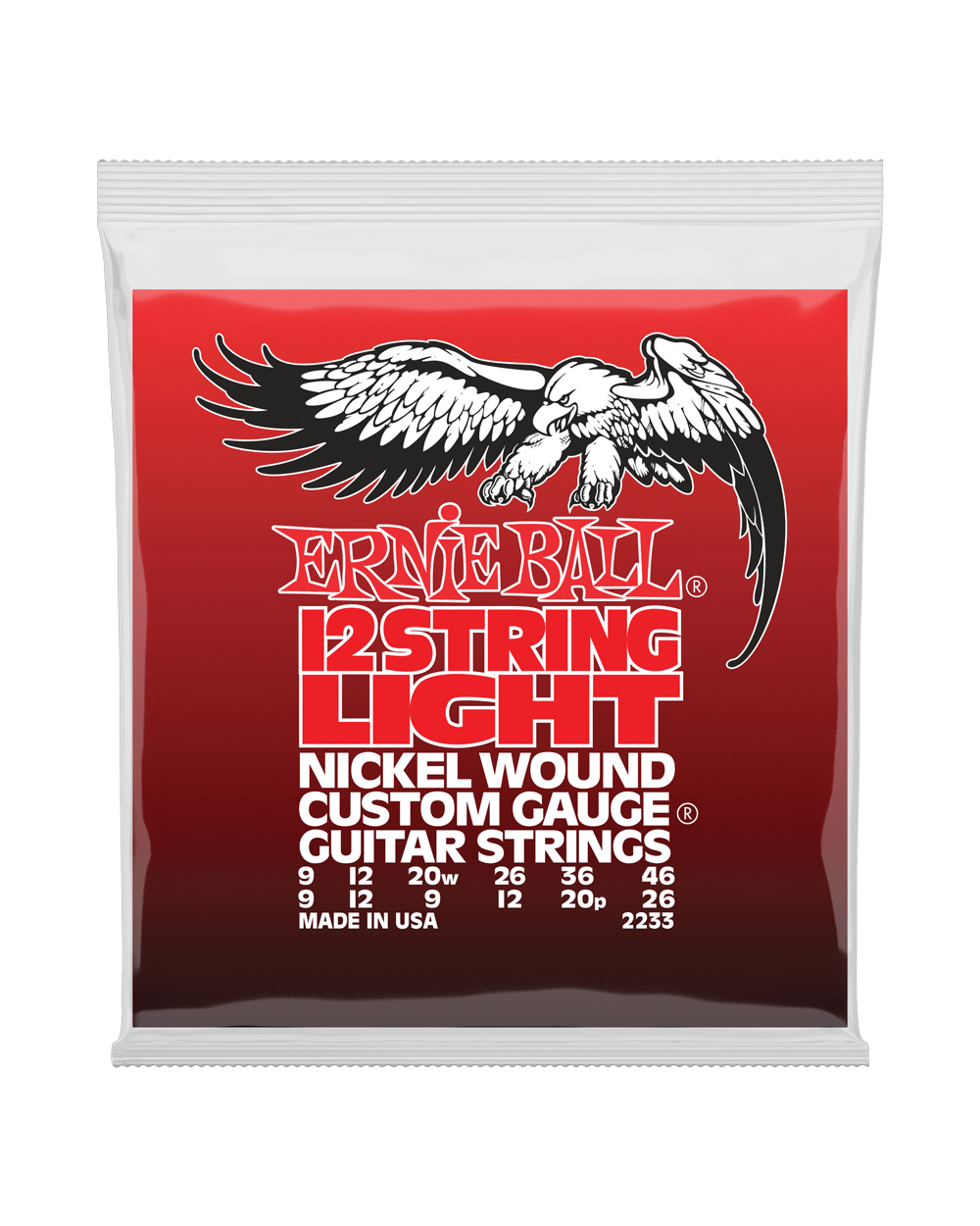 Ernie Ball, Ernie Ball 2233 Nickel Wound Light 12-String Electric Guitar Strings