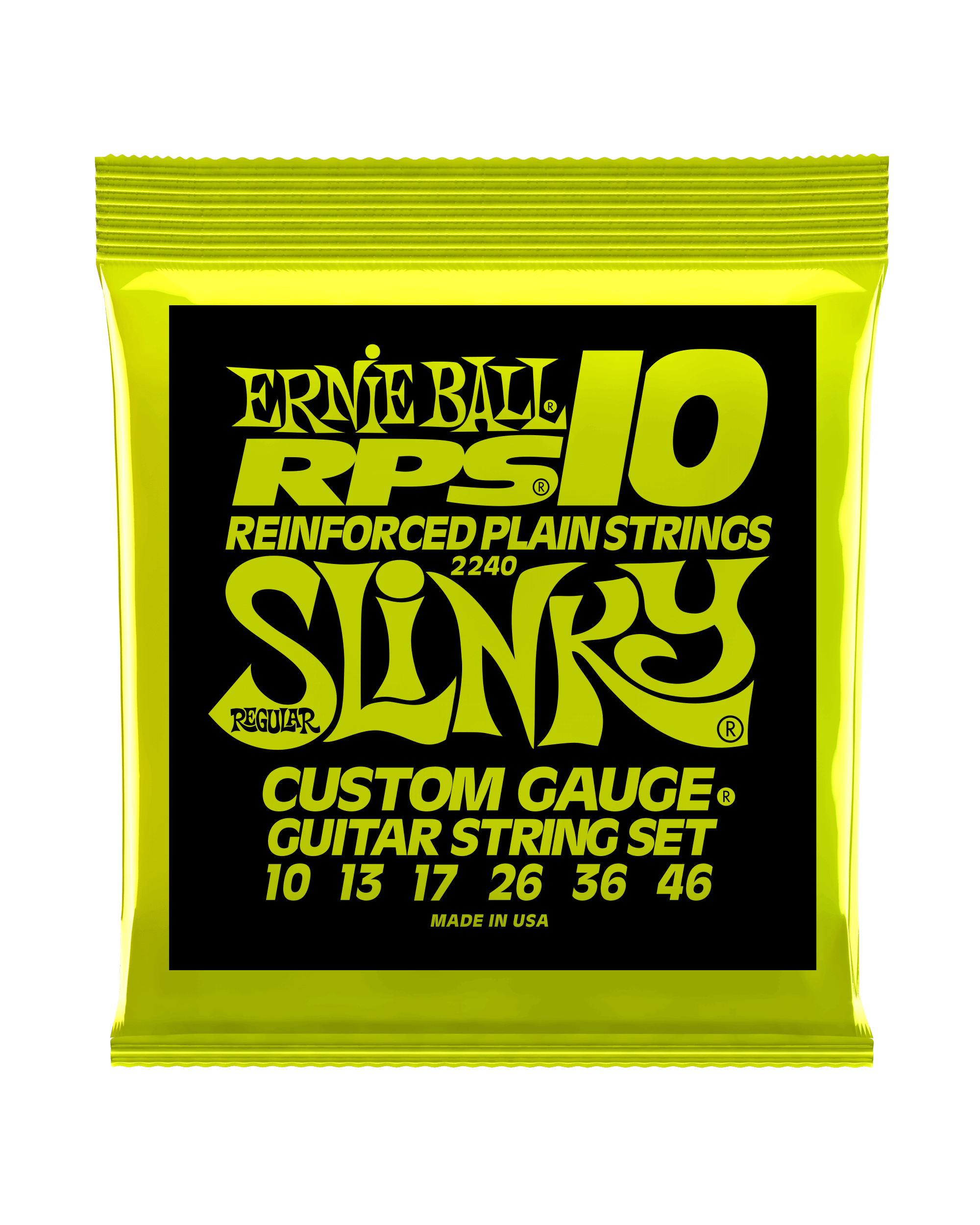 Ernie Ball, Ernie Ball 2240 Nickel Plated Steel Regular Slinky RPS Electric Guitar Strings