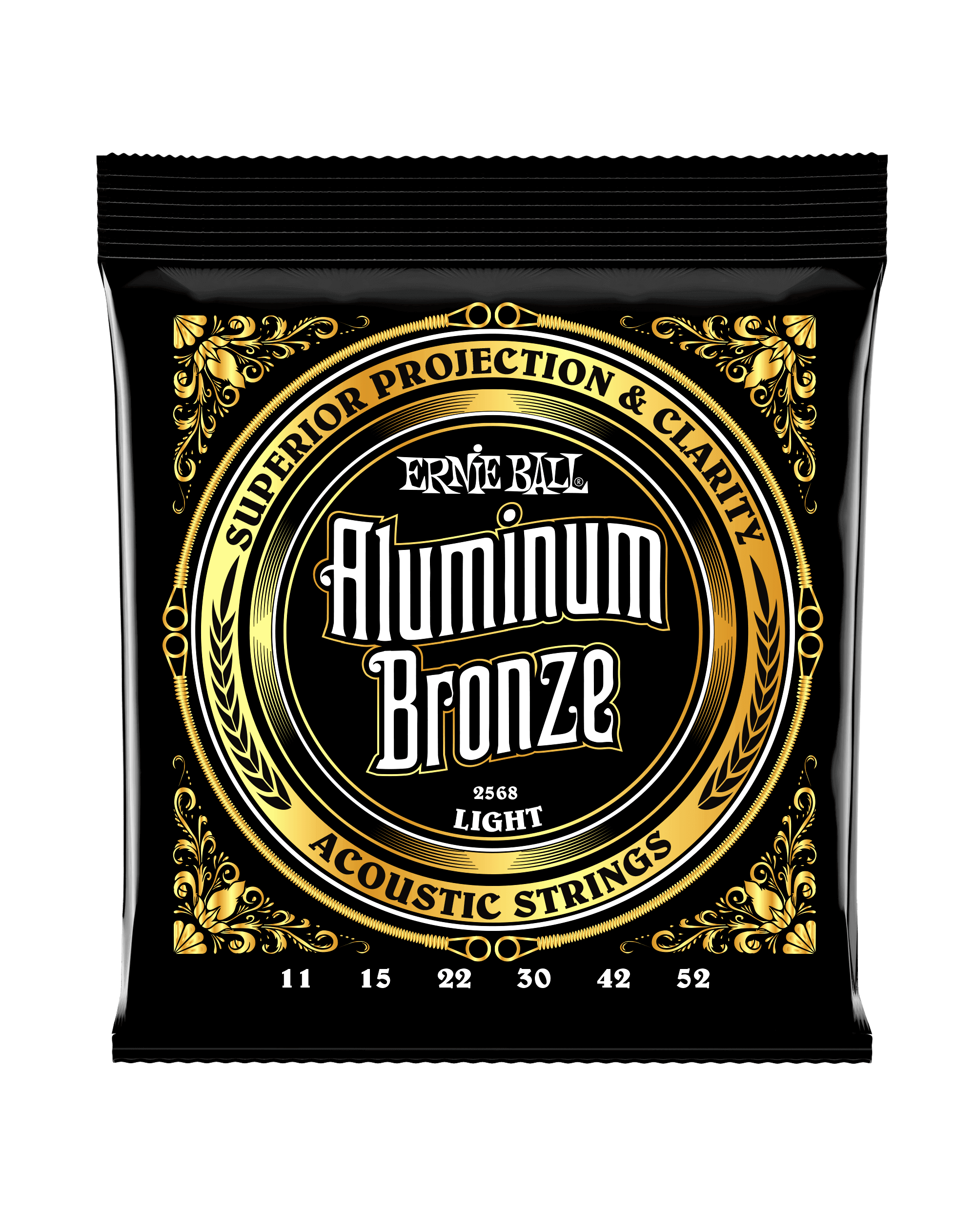 Ernie Ball, Ernie Ball 2568 Aluminum Bronze Light Gauge Acoustic Guitar Strings