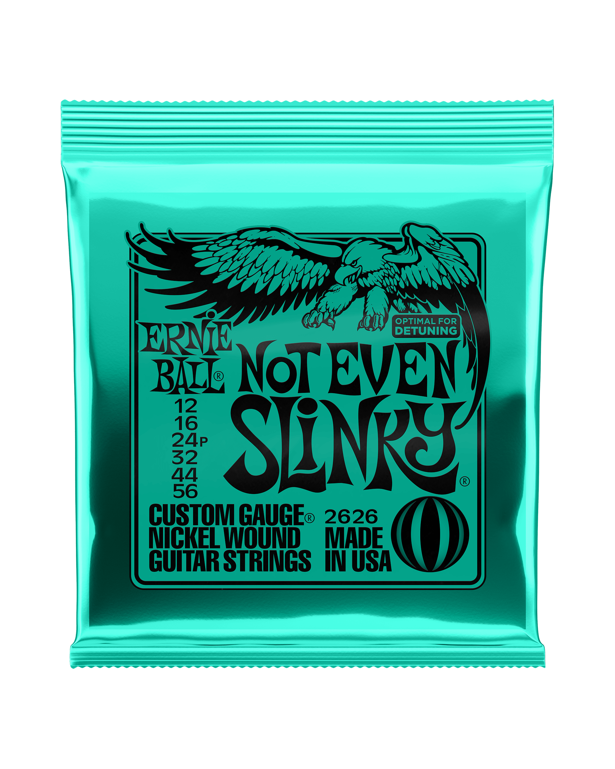 Ernie Ball, Ernie Ball 2626 Nickel Wound "Not Even Slinky" Gauges .012-.056 Electric Guitar Strings