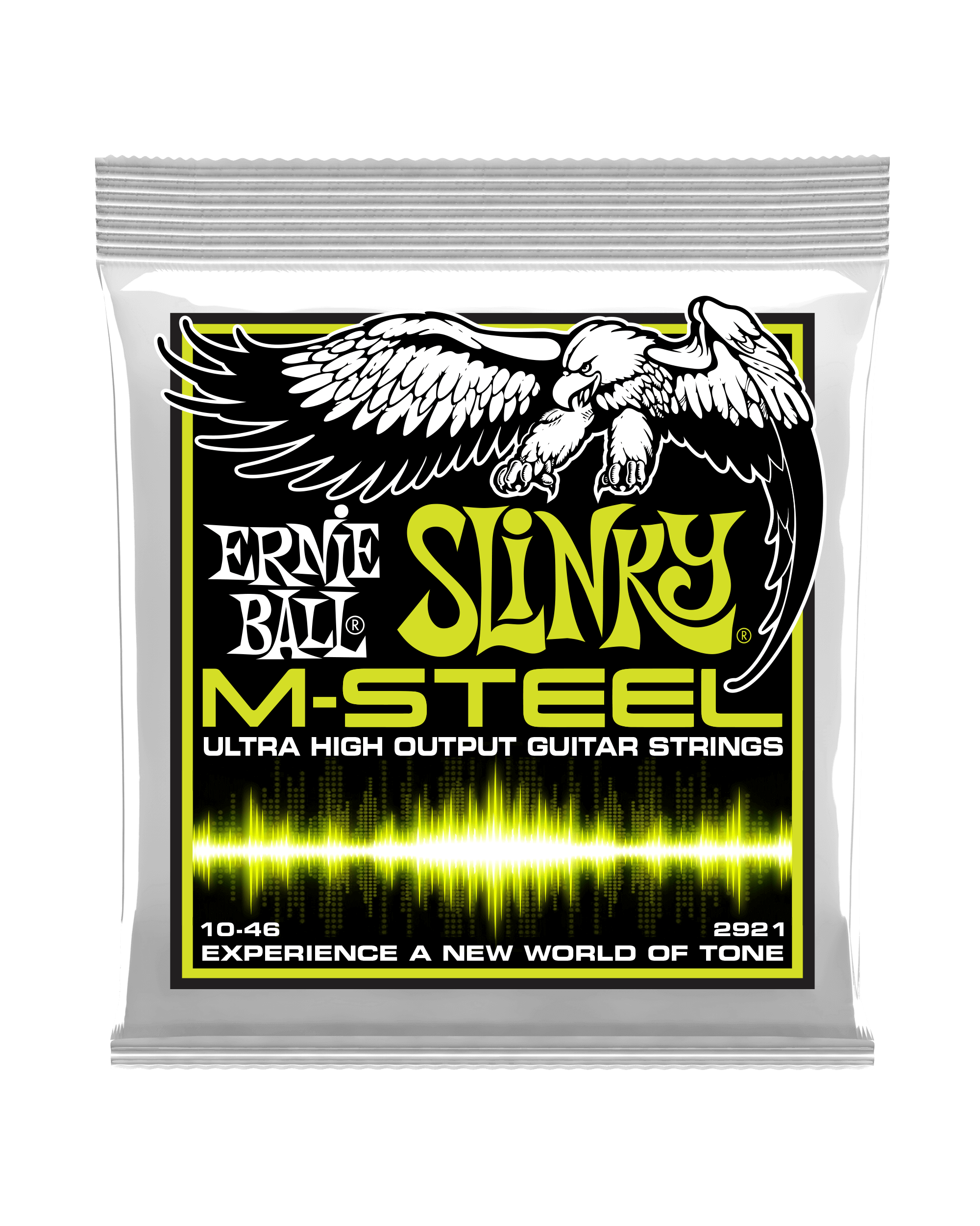 Ernie Ball, Ernie Ball 2921 M-Steel Regular Slinky .010-.046 Electric Guitar Strings