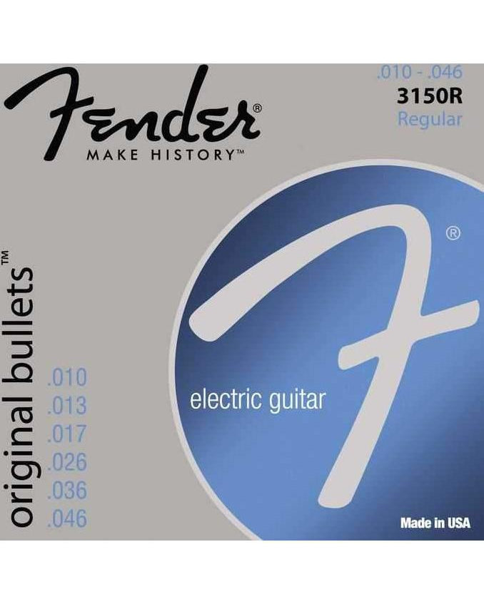 Fender, Fender 3150R Original Bullets Pure Nickel Regular Electric Guitar Strings