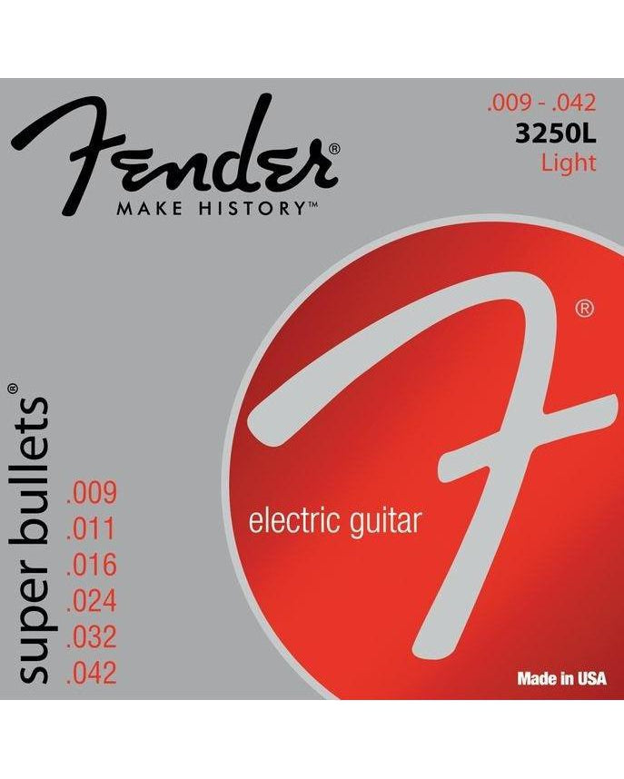 Fender, Fender 3250L Super Bullets Nickel Plated Light Electric Guitar Strings