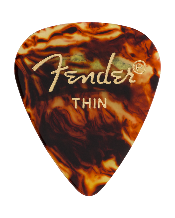 Fender, Fender Classic Celluloid Pick, Thin Gauge, 12 Pack