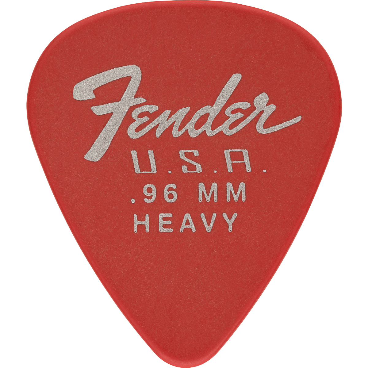 Fender, Fender Dura-Tone Delrin Picks, 351 Shape, Heavy, 12-Pack, Red