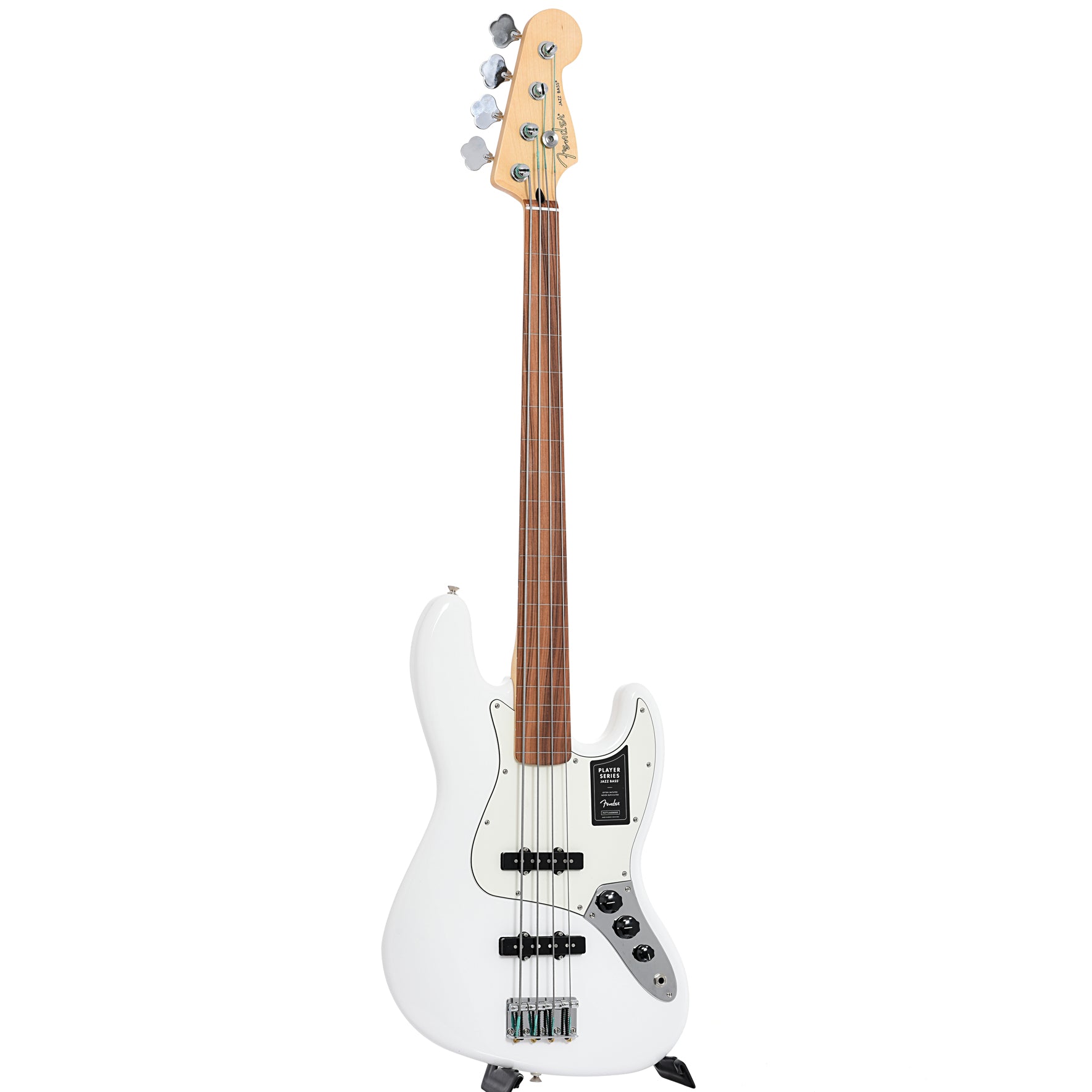 Fender, Fender Player Jazz Bass, Fretless, Polar White