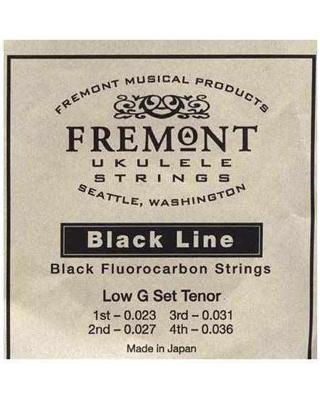 Fremont, Fremont Blackline Fluorocarbon Low G Tenor Ukulele String Set