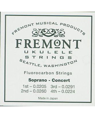 Fremont, Fremont Clear Fluorocarbon Ukulele Strings, for Soprano and Concert