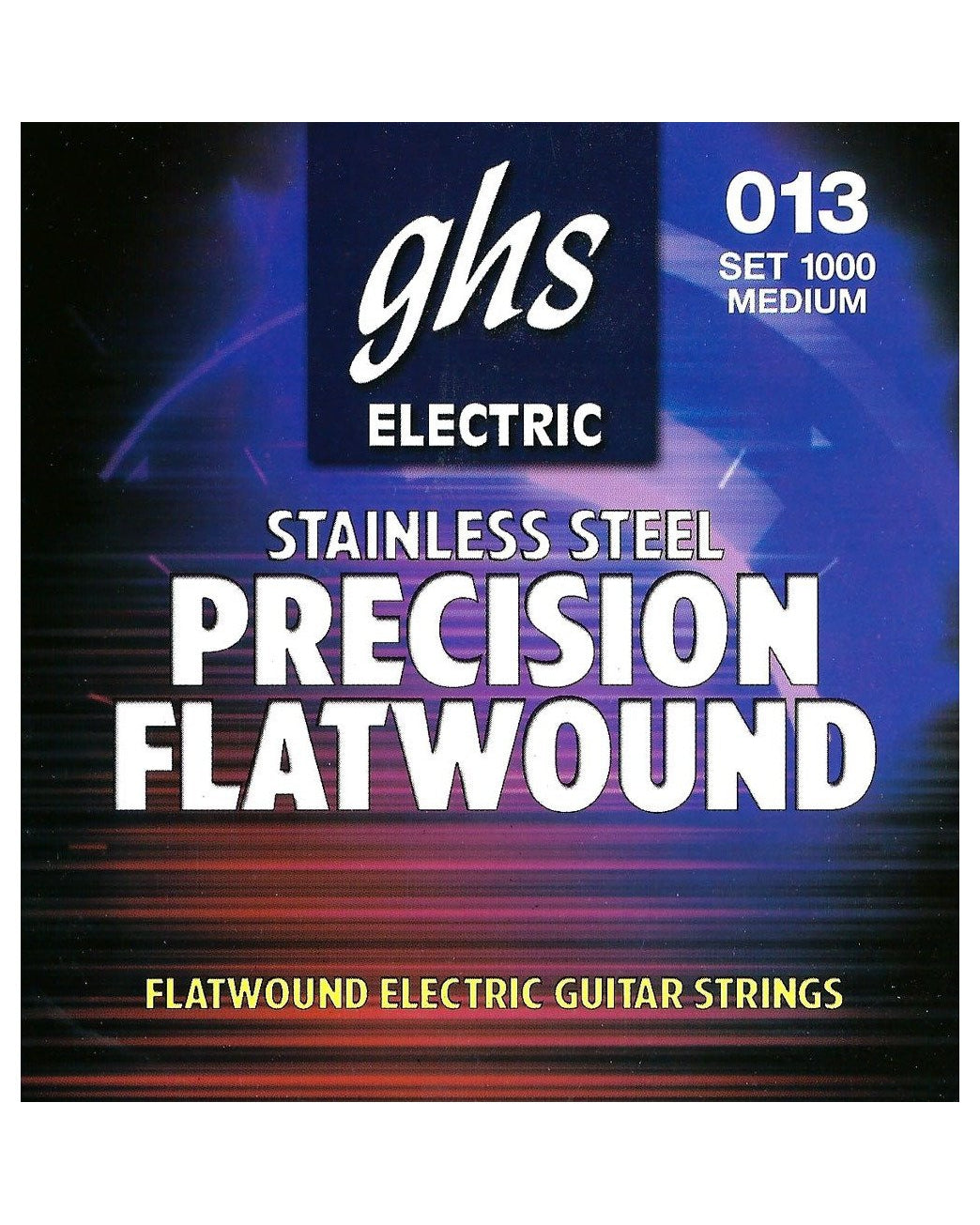 GHS, GHS 1000 Stainless Steel Precision Flatwound Medium Gauge Electric Guitar Strings