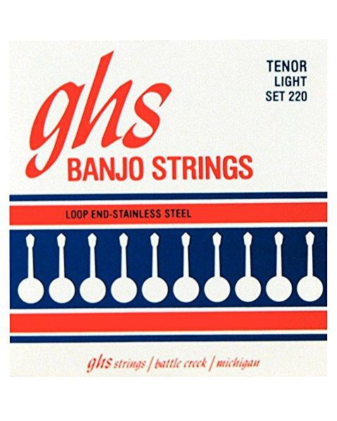 GHS, GHS 220 Stainless Steel Light Gauge 4-String Tenor Banjo Strings