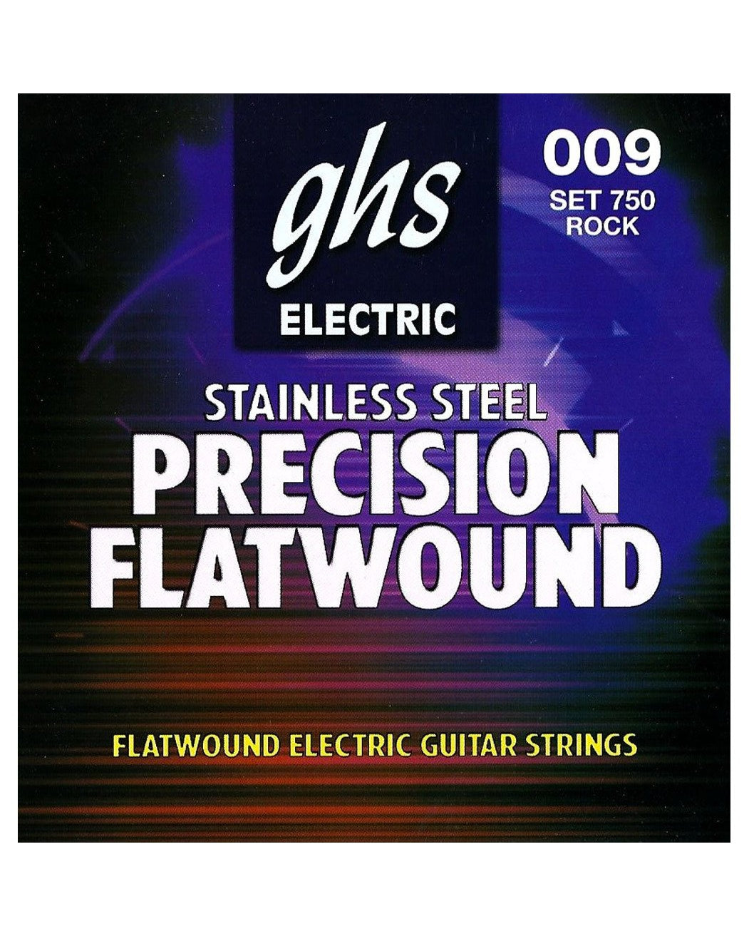 GHS, GHS 750 Precision Flatwound Stainless Steel Ultra Light Electric Guitar Strings