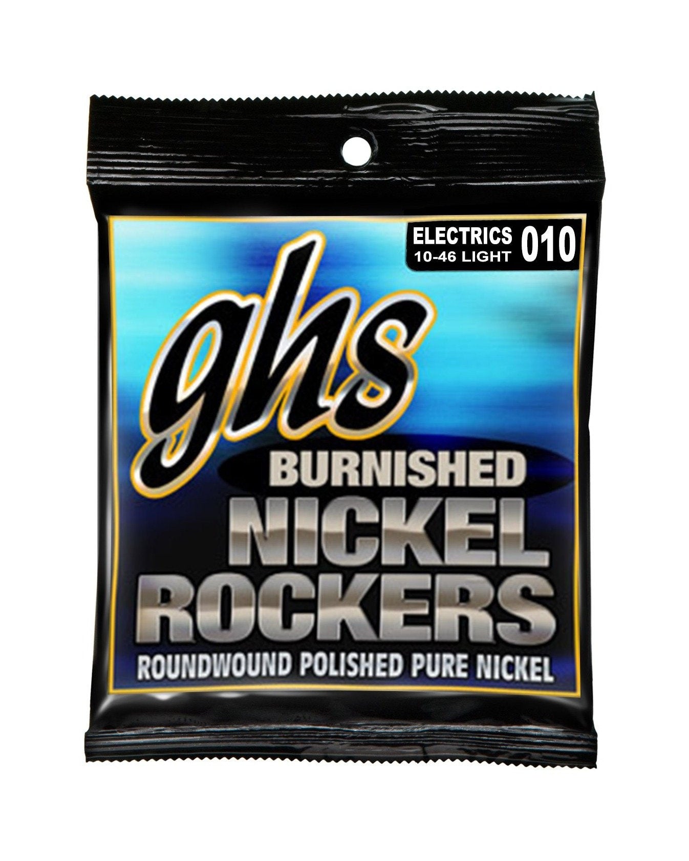 GHS, GHS BNR-L Burnished Nickel Rockers Light Gauge Electric Guitar Strings