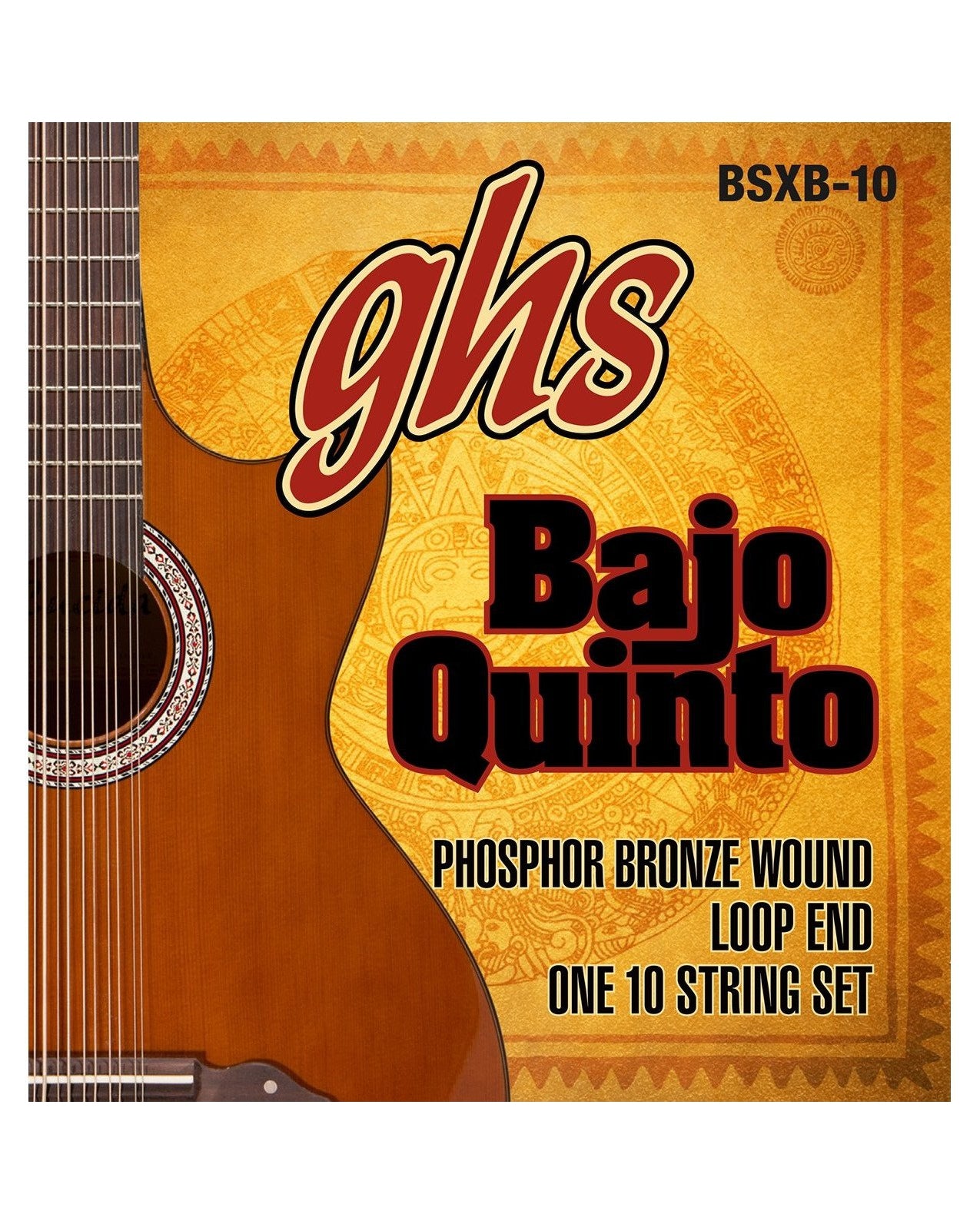 GHS, GHS BSXB-10 Phosphor Bronze Studio 10-String Bajo Quinto Strings