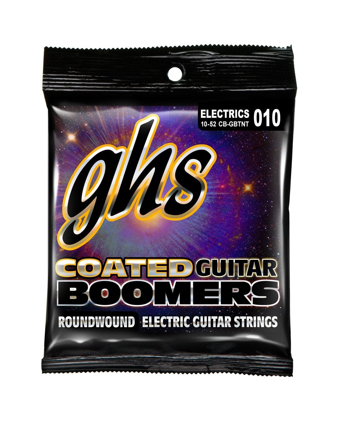 GHS, GHS CB-GBTNT Coated Boomers Nickel-Plated Steel Thin-Thick Gauge Electric Guitar Strings