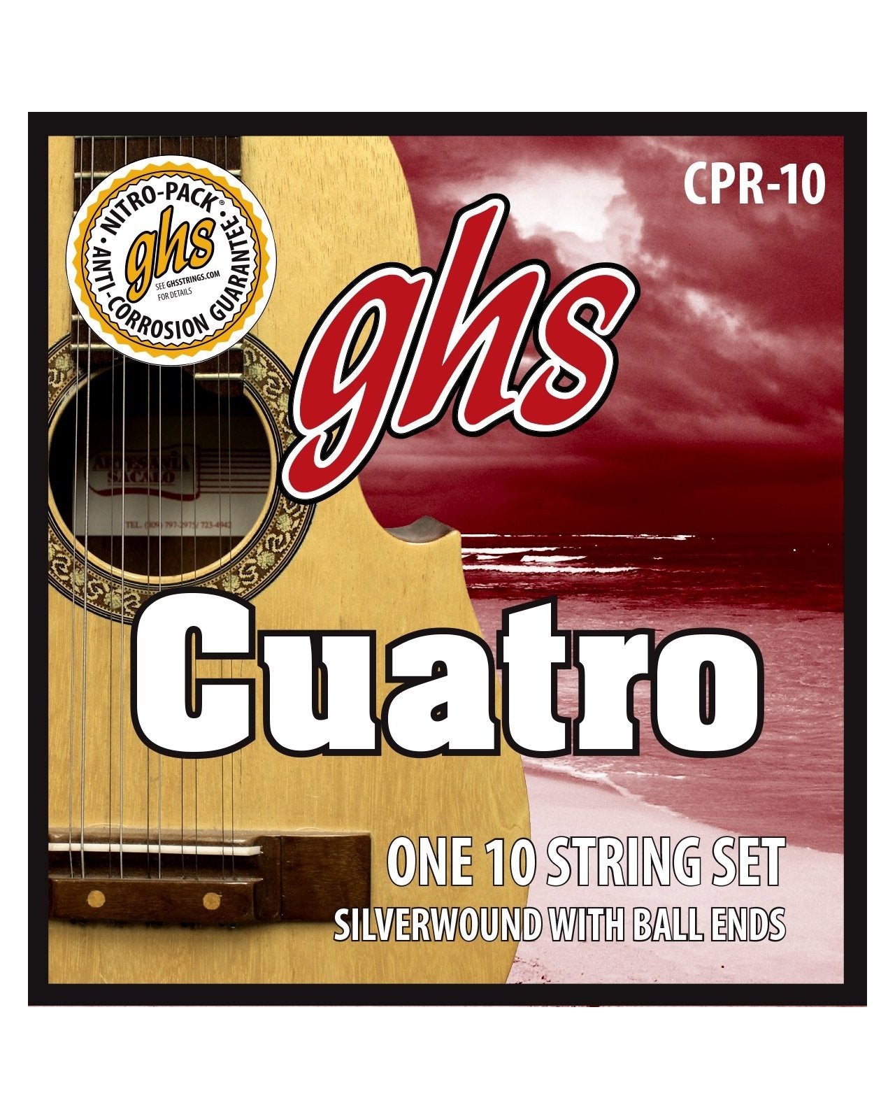 GHS, GHS CPR-10 Silverwound 10-String Cuatro Puerto Rico Strings