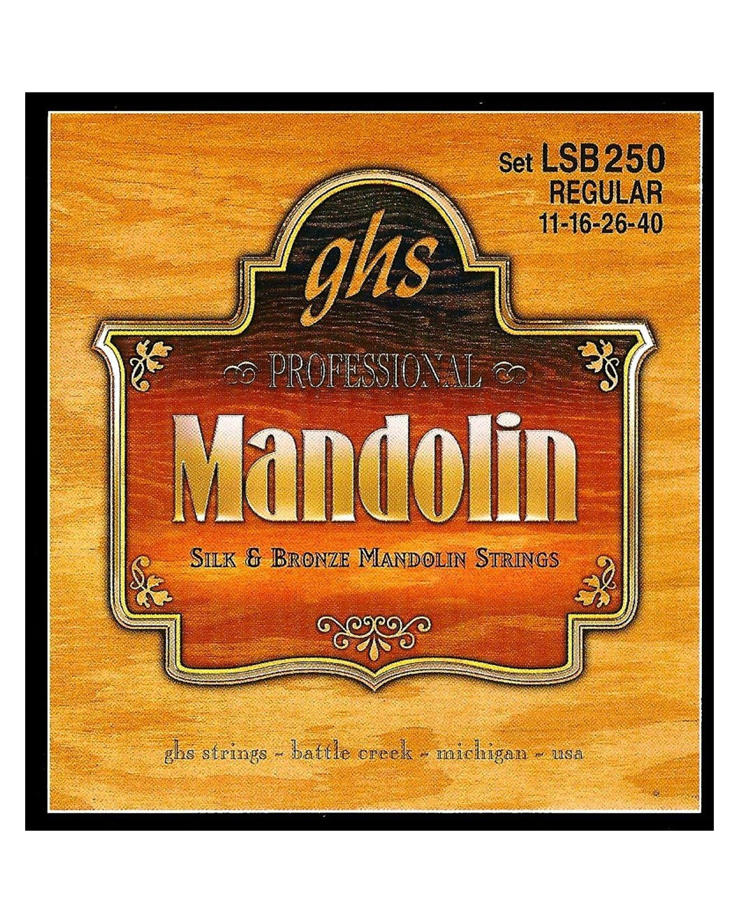 GHS, GHS LSB250 Silk & Bronze Regular Gauge .011-.040 Mandolin Strings