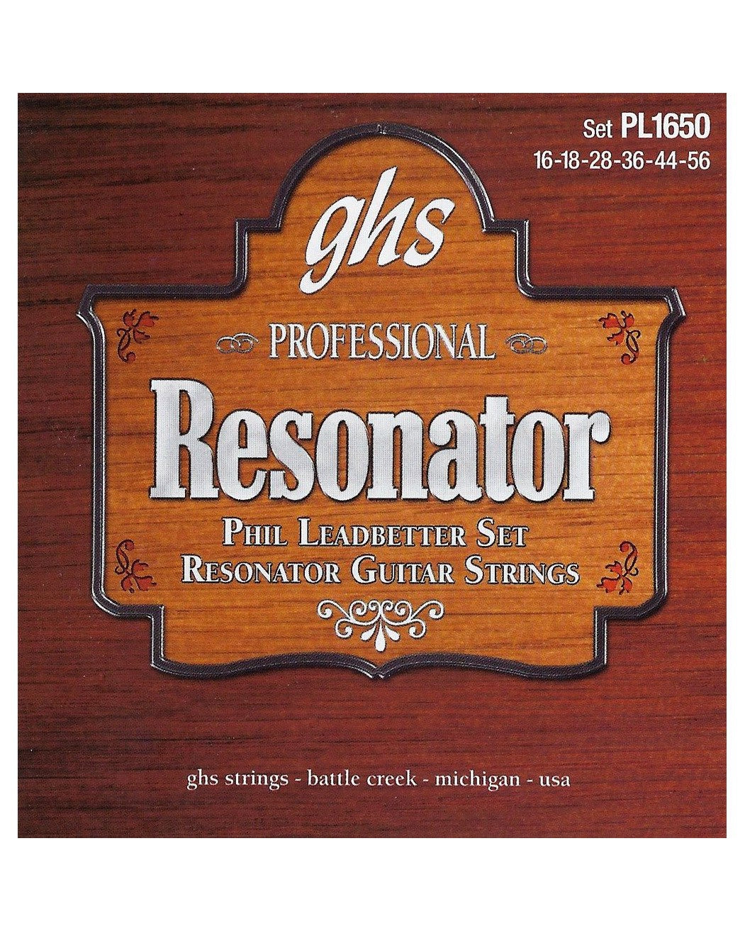 GHS, GHS PL1650 Phil Leadbetter Phosphor Bronze Resonator Acoustic Guitar Strings