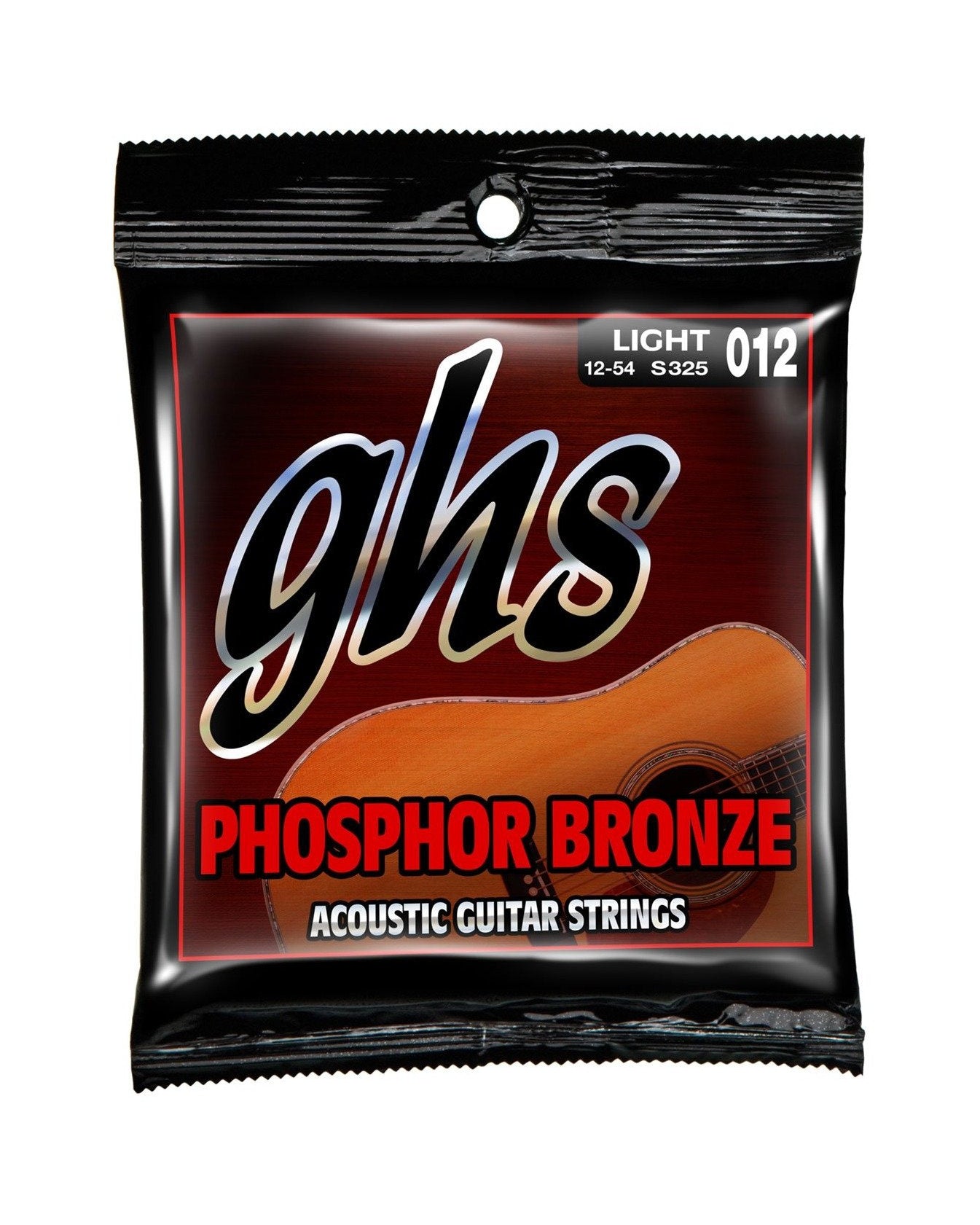 GHS, GHS S325 Phosphor Bronze Light Gauge Acoustic Guitar Strings