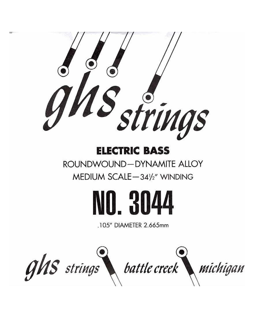 GHS, GHS Single Bass Boomers Medium Electric Bass Guitar String .105, Medium Scale