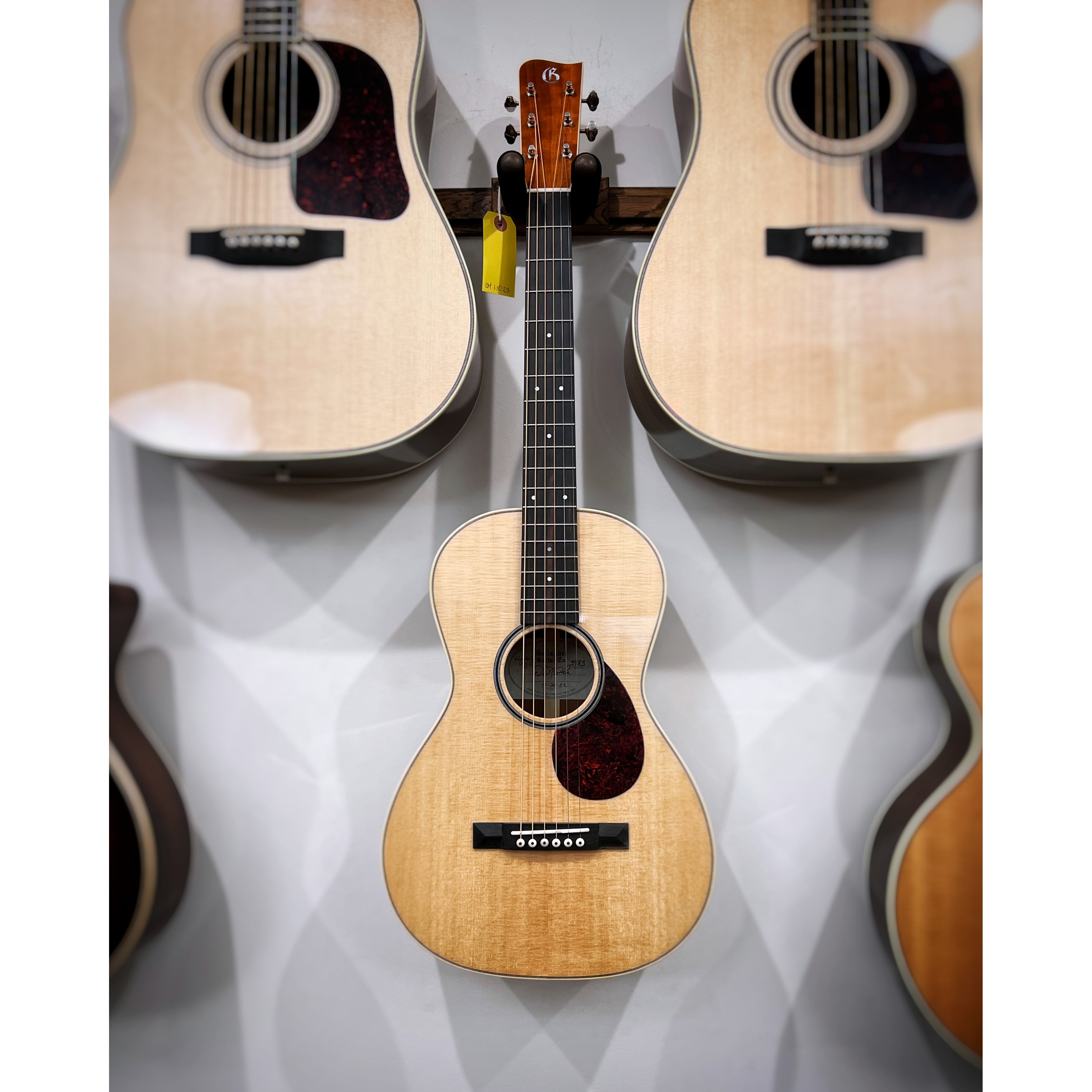 Gallagher Guitar CO., Gallagher Guitar Co. "The Founder's Guitar" P-50 Cherry Parlor Acoustic Guitar