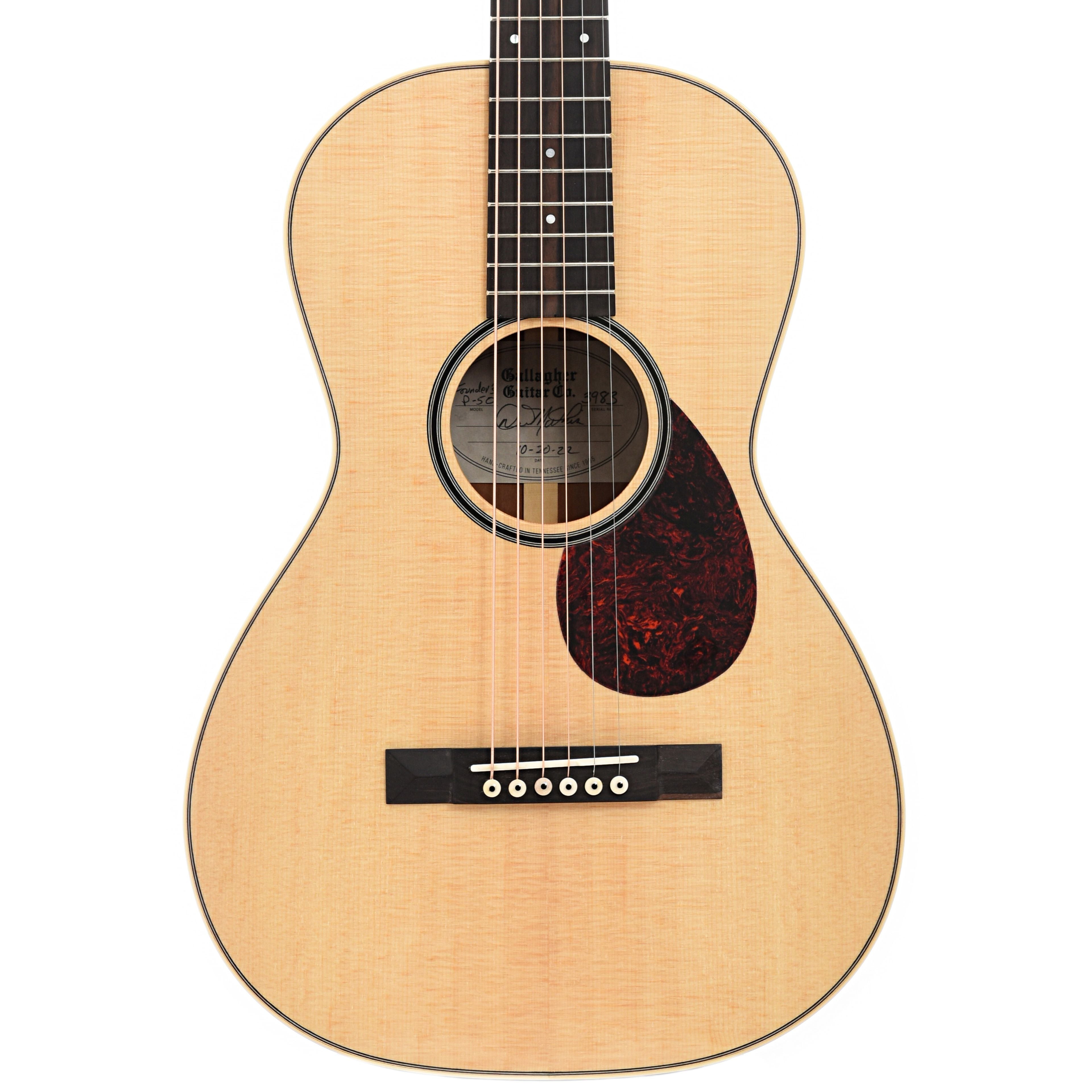 Gallagher Guitar CO., Gallagher Guitar Co. "The Founder's Guitar" P-50 Cherry Parlor Acoustic Guitar