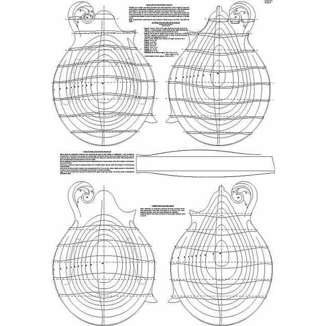 Other, Gibson Lloyd Loar F-5 Mandolin Plans - Version 4