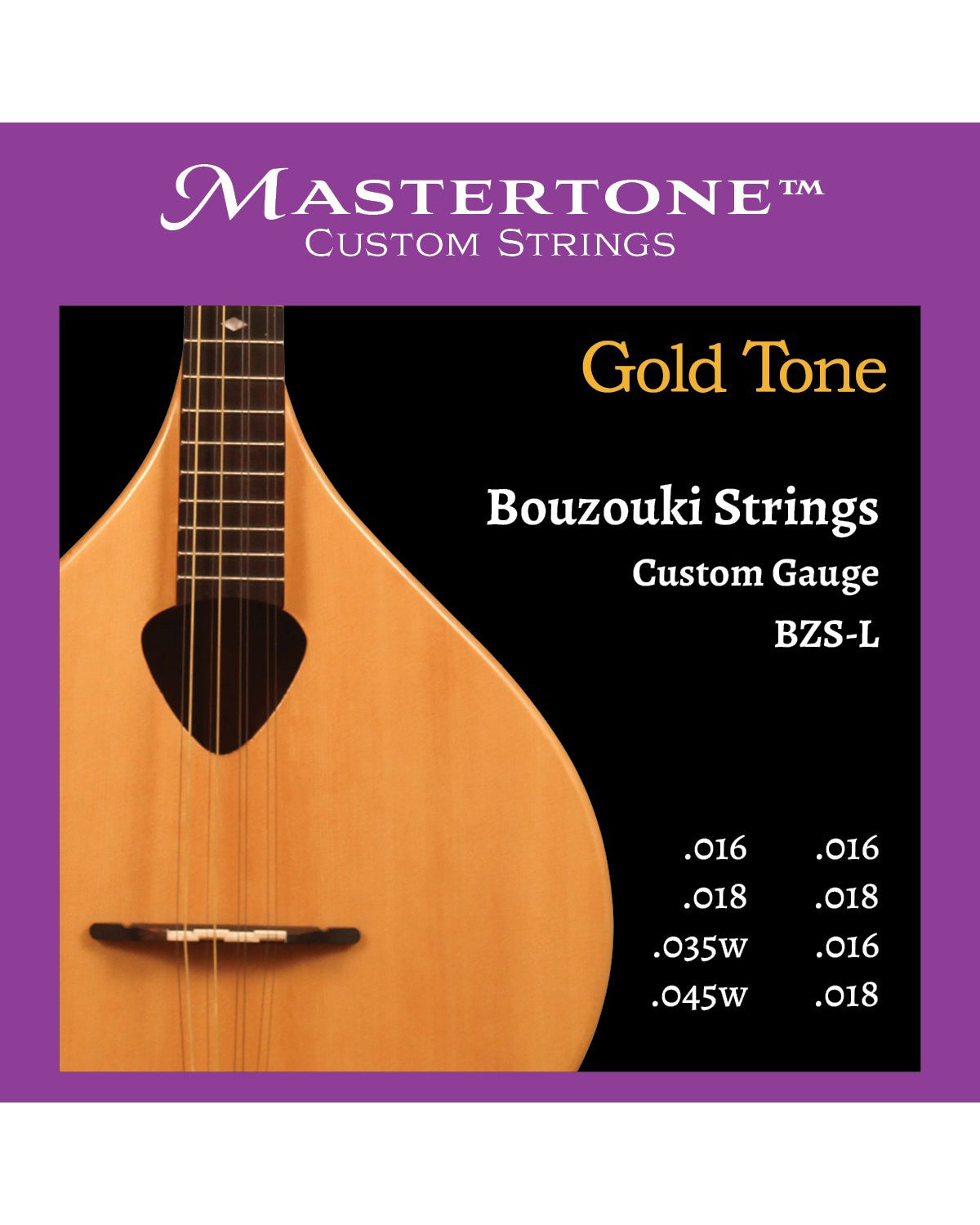 Gold Tone, Gold Tone Bouzouki Strings - Loop End