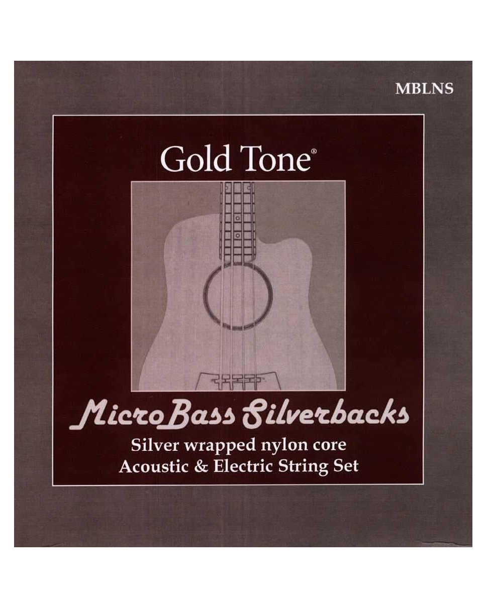 Gold Tone, Gold Tone Micro Bass MBLNS Silverback Strings by LaBella