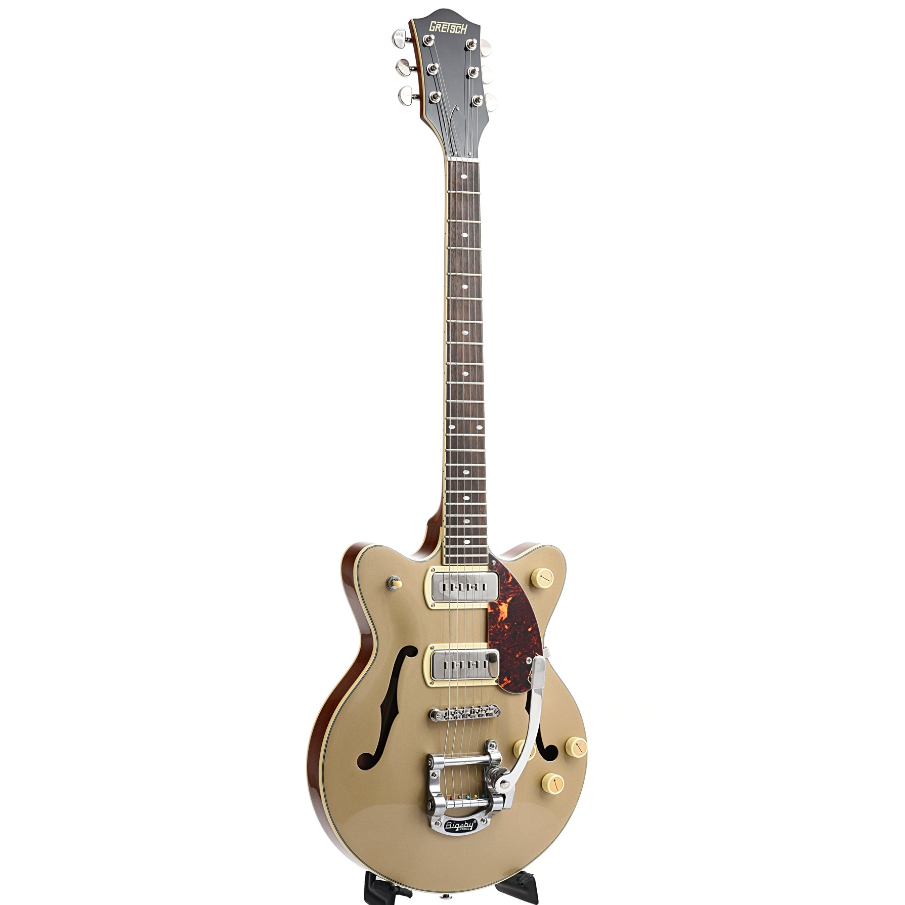 Gretsch, Gretsch G2655T-P90 Streamliner Center Block Jr. Double Cut P90, 2-Tone Sahara Metallic