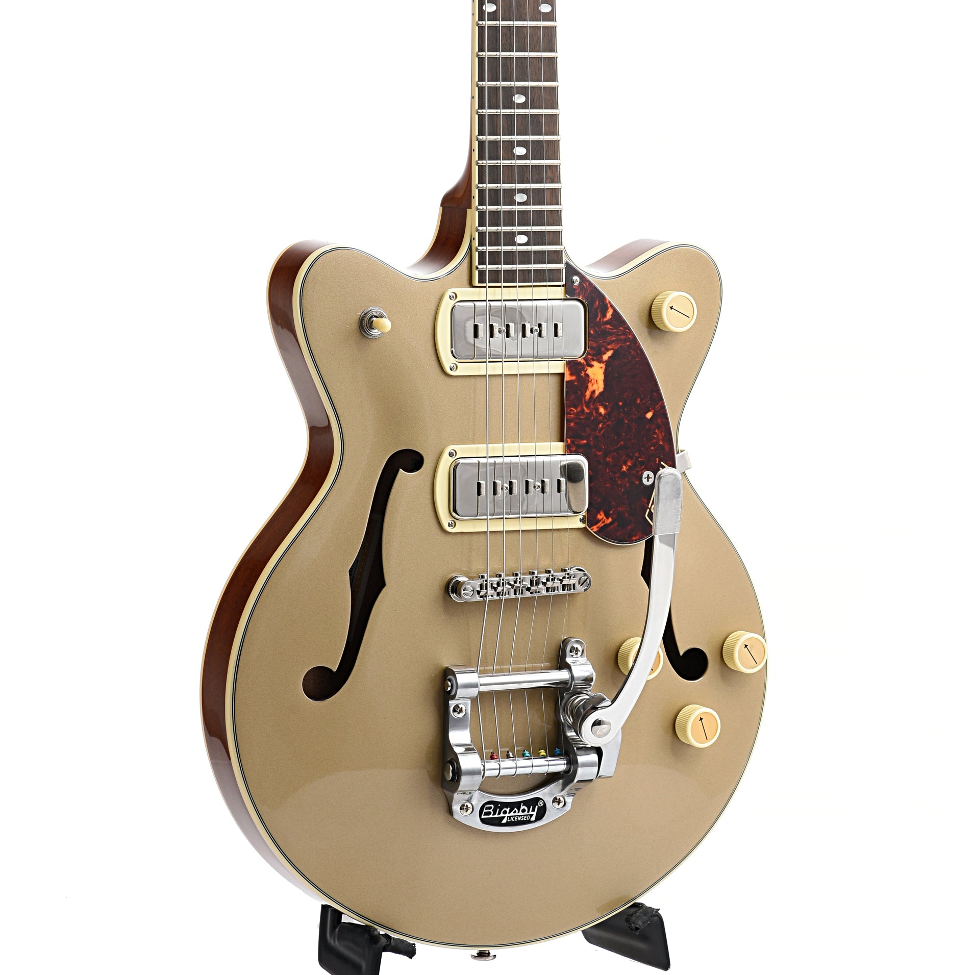 Gretsch, Gretsch G2655T-P90 Streamliner Center Block Jr. Double Cut P90, 2-Tone Sahara Metallic