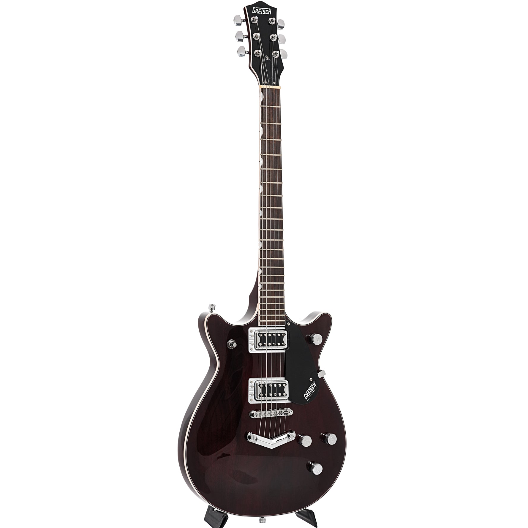 Gretsch, Gretsch G5222 Electromatic Double Jet BT with V-Stoptail, Walnut Stain