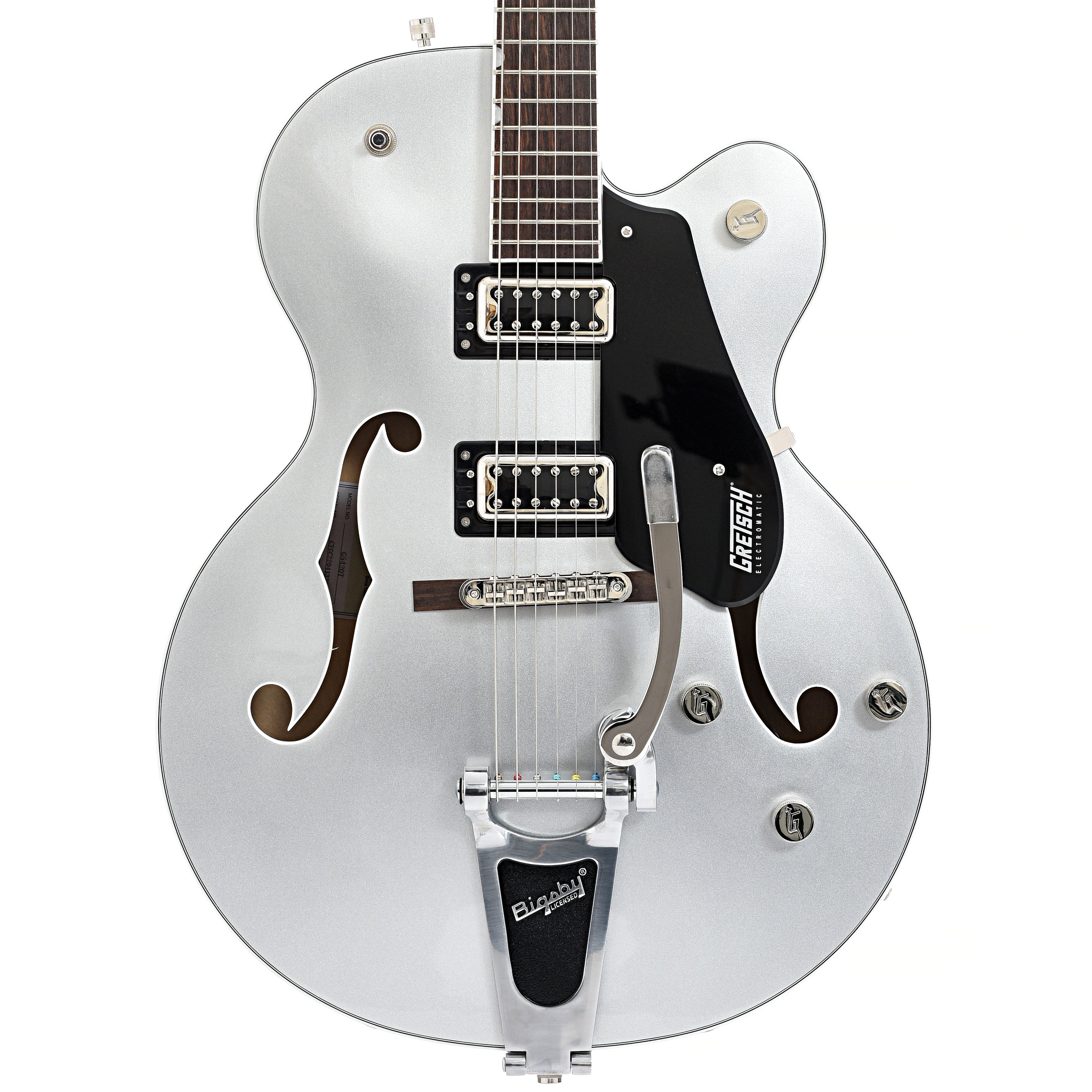 Gretsch, Gretsch G5420T Electromatic Classic Hollow Body Single Cut with Bigbsy, Airline Silver