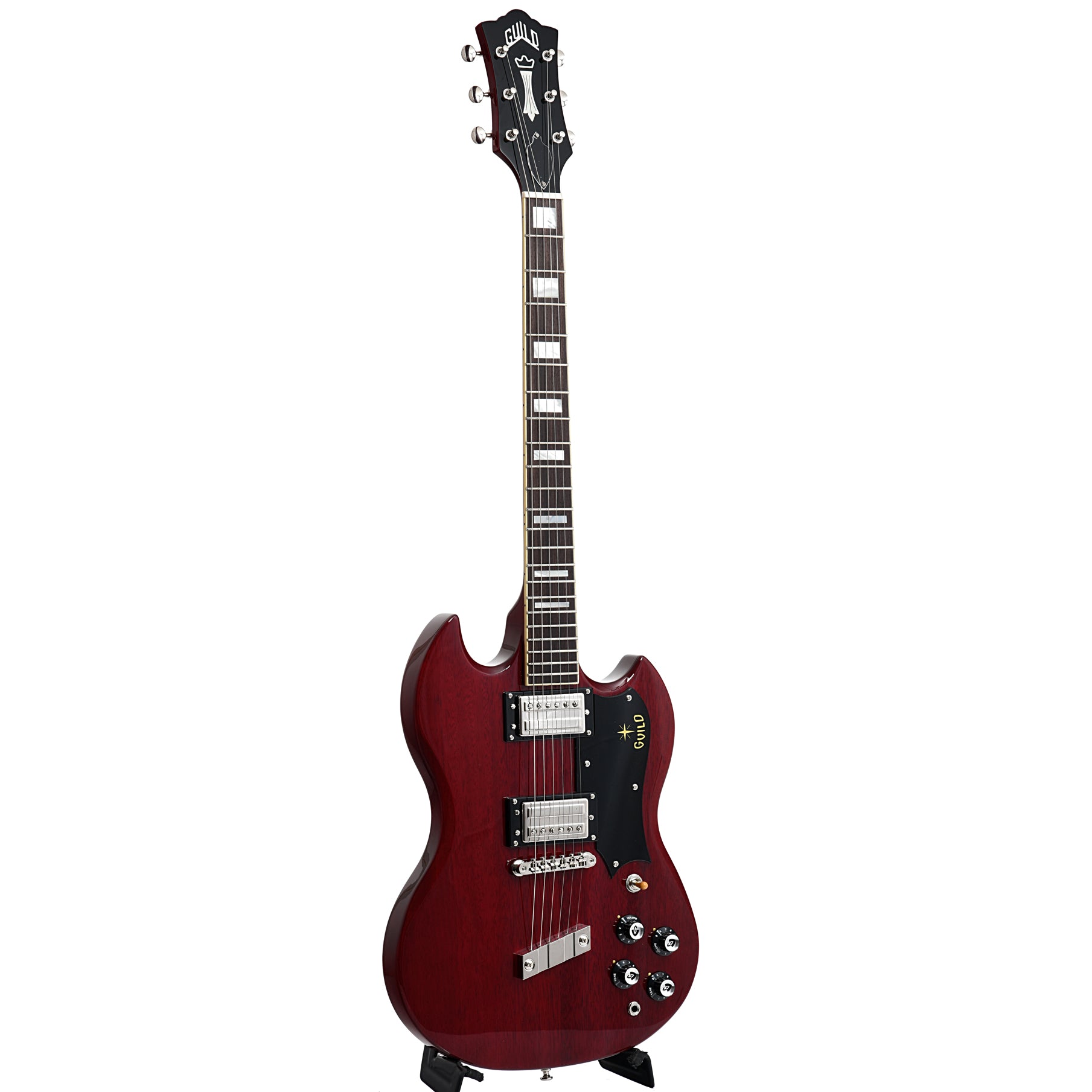 Guild, Guild Newark ST. Collection S-100 Polara Electric Guitar, Cherry Red