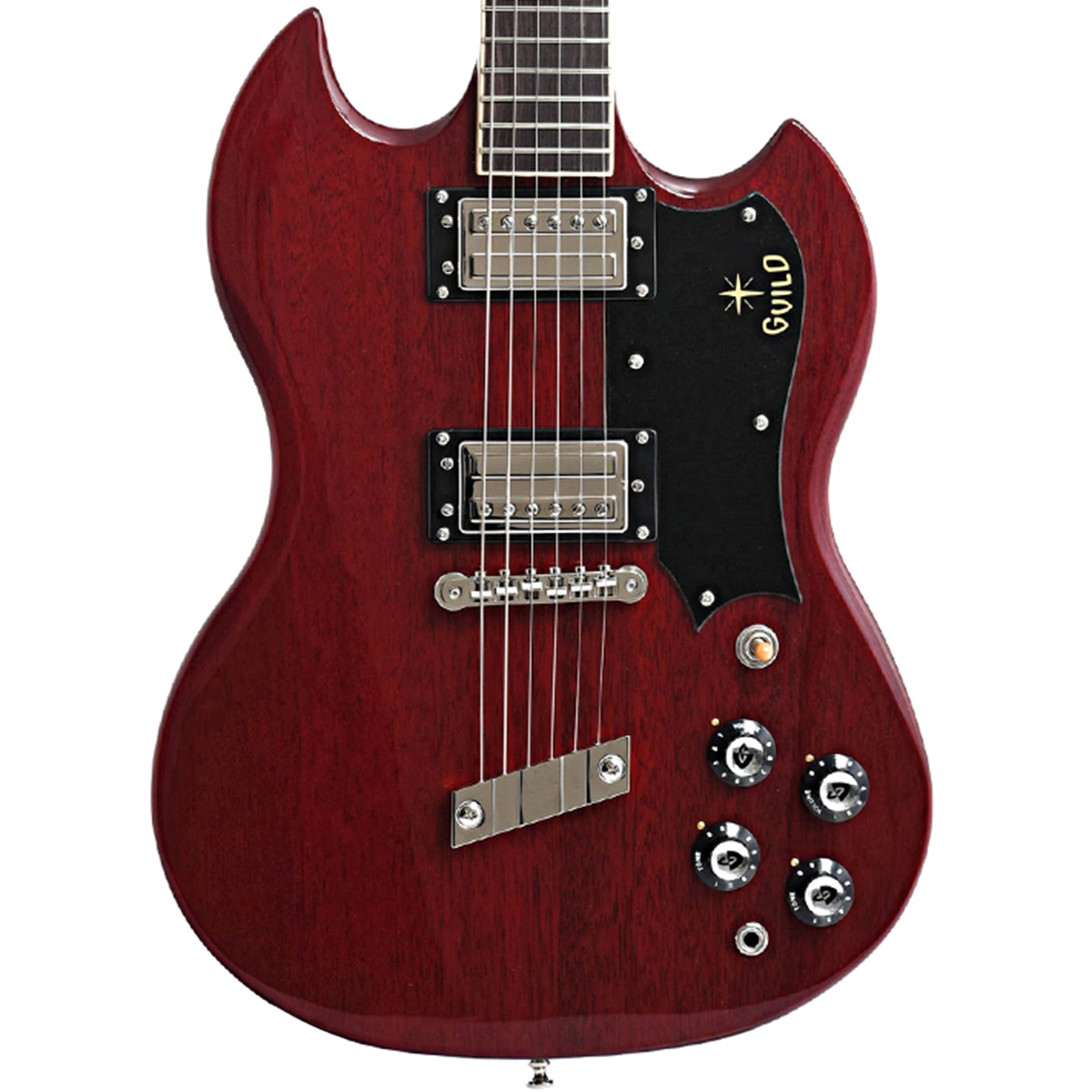 Guild, Guild Newark ST. Collection S-100 Polara Electric Guitar, Cherry Red