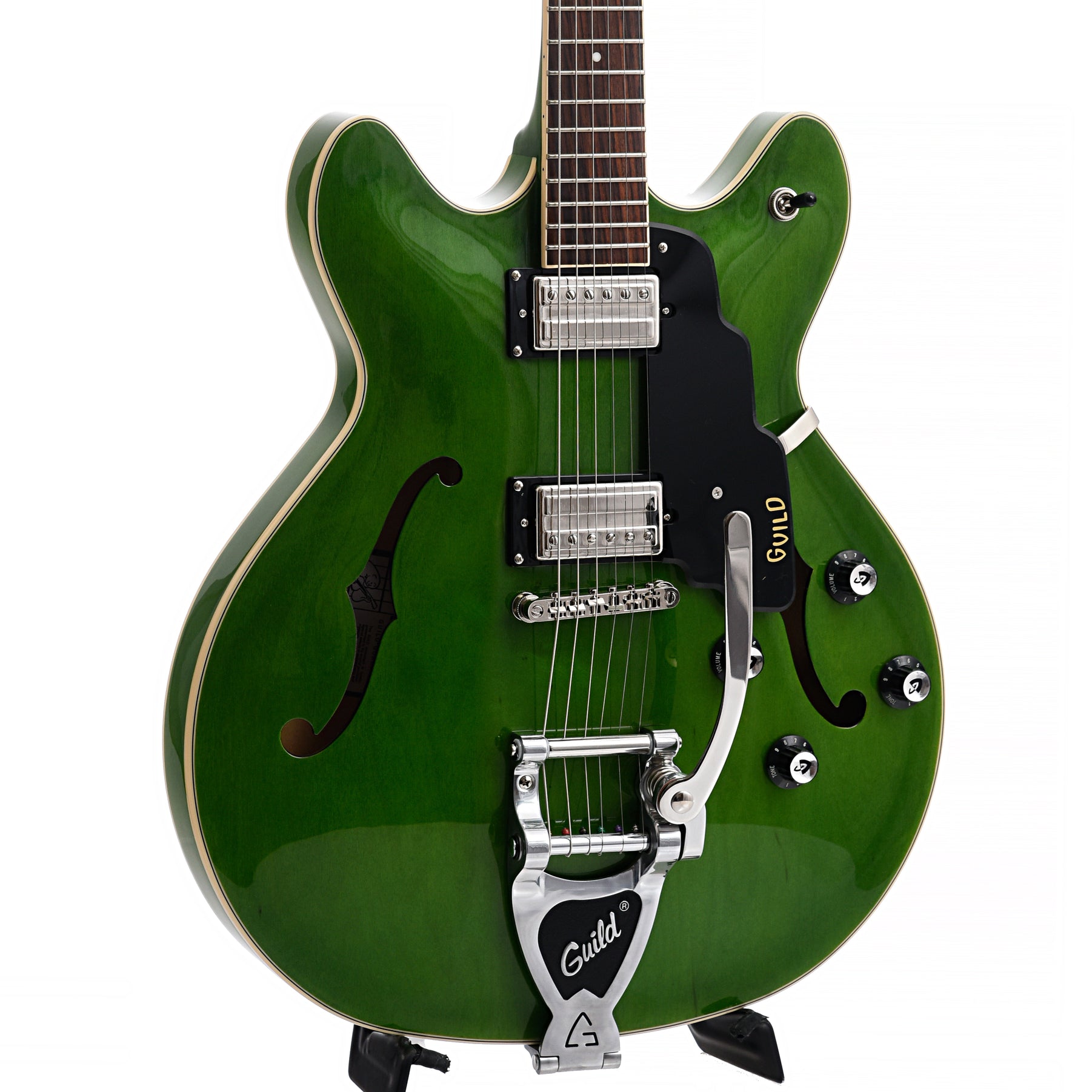 Guild, Guild Starfire I Double Cutaway Semi-Hollow Body Guitar with Vibrato, Emerald Green